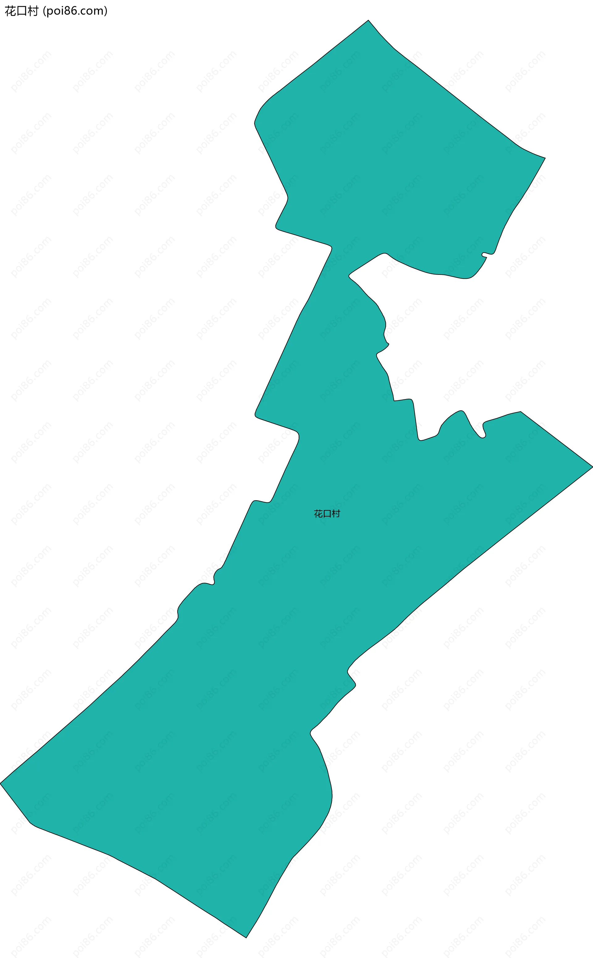 花口村边界地图