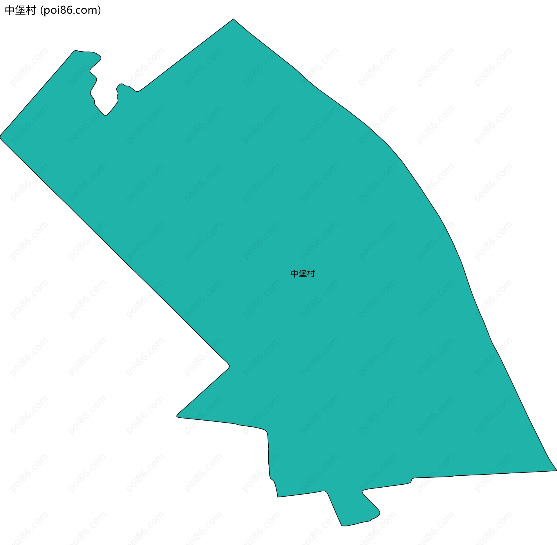 中堡村边界地图