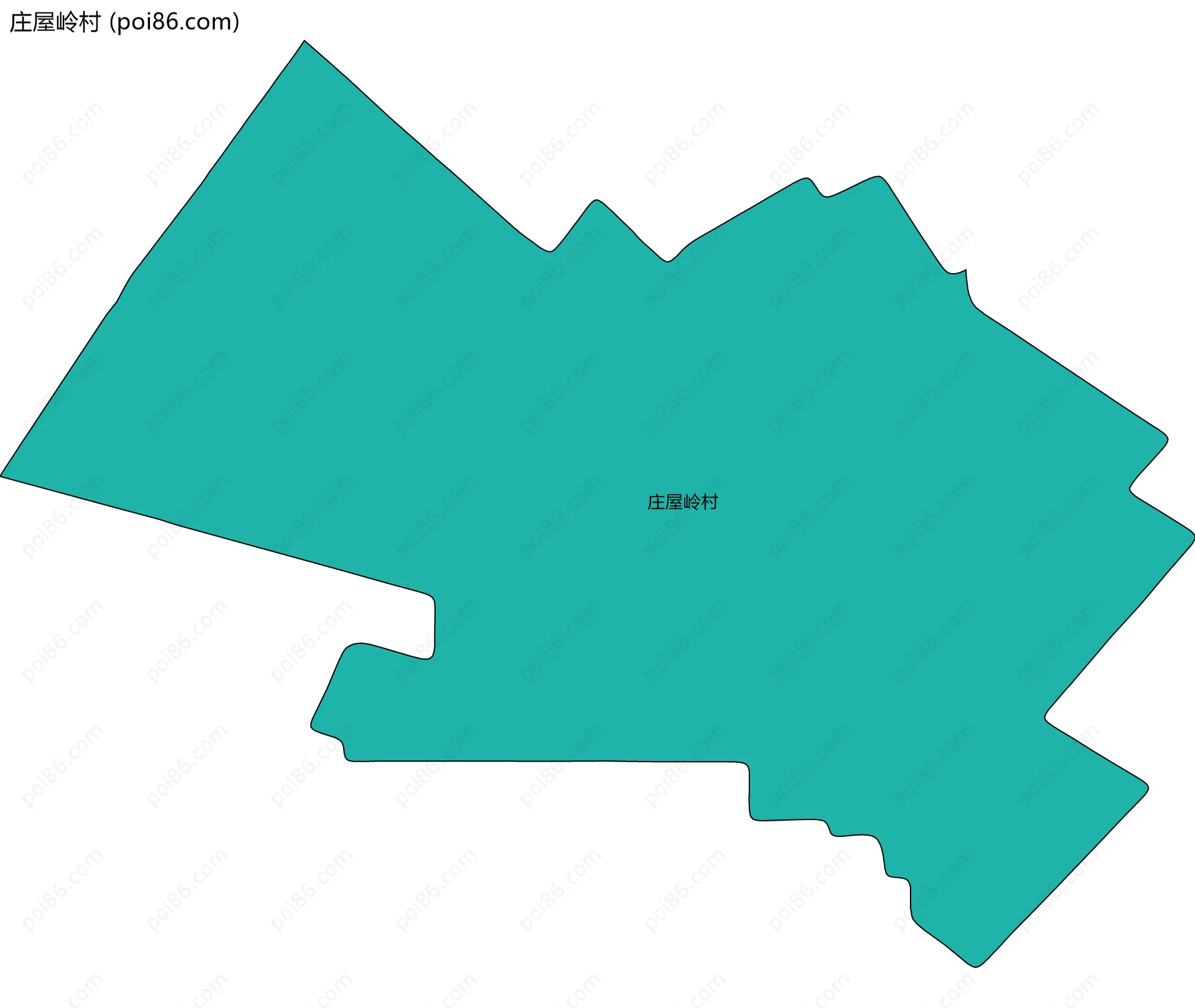 庄屋岭村边界地图