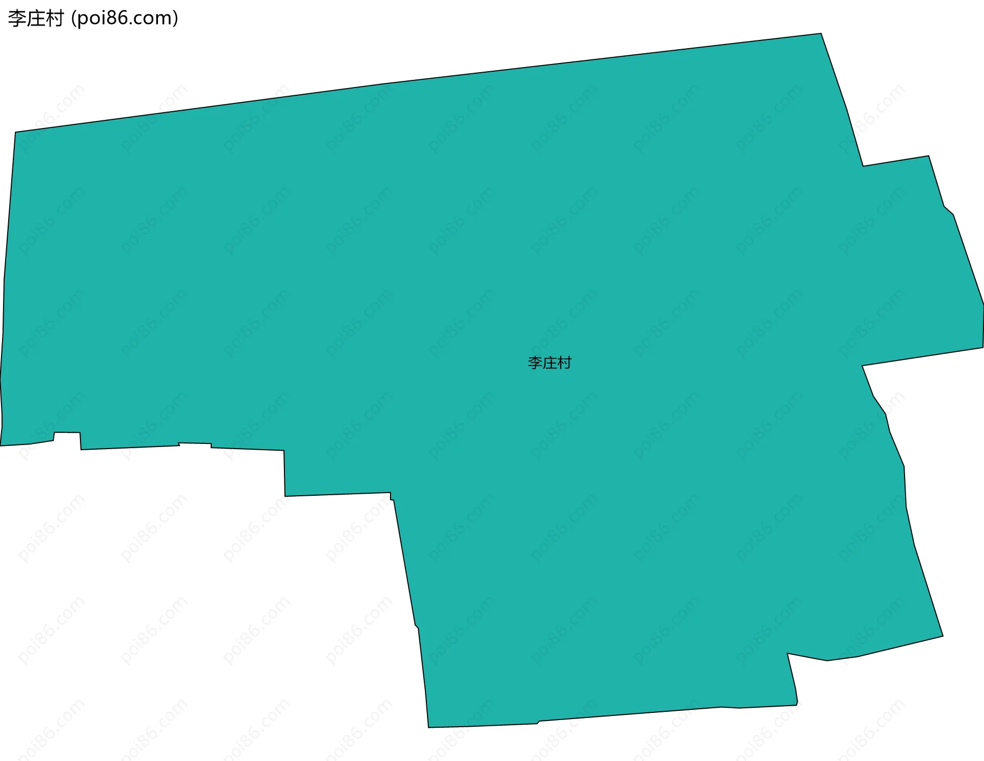 李庄村边界地图