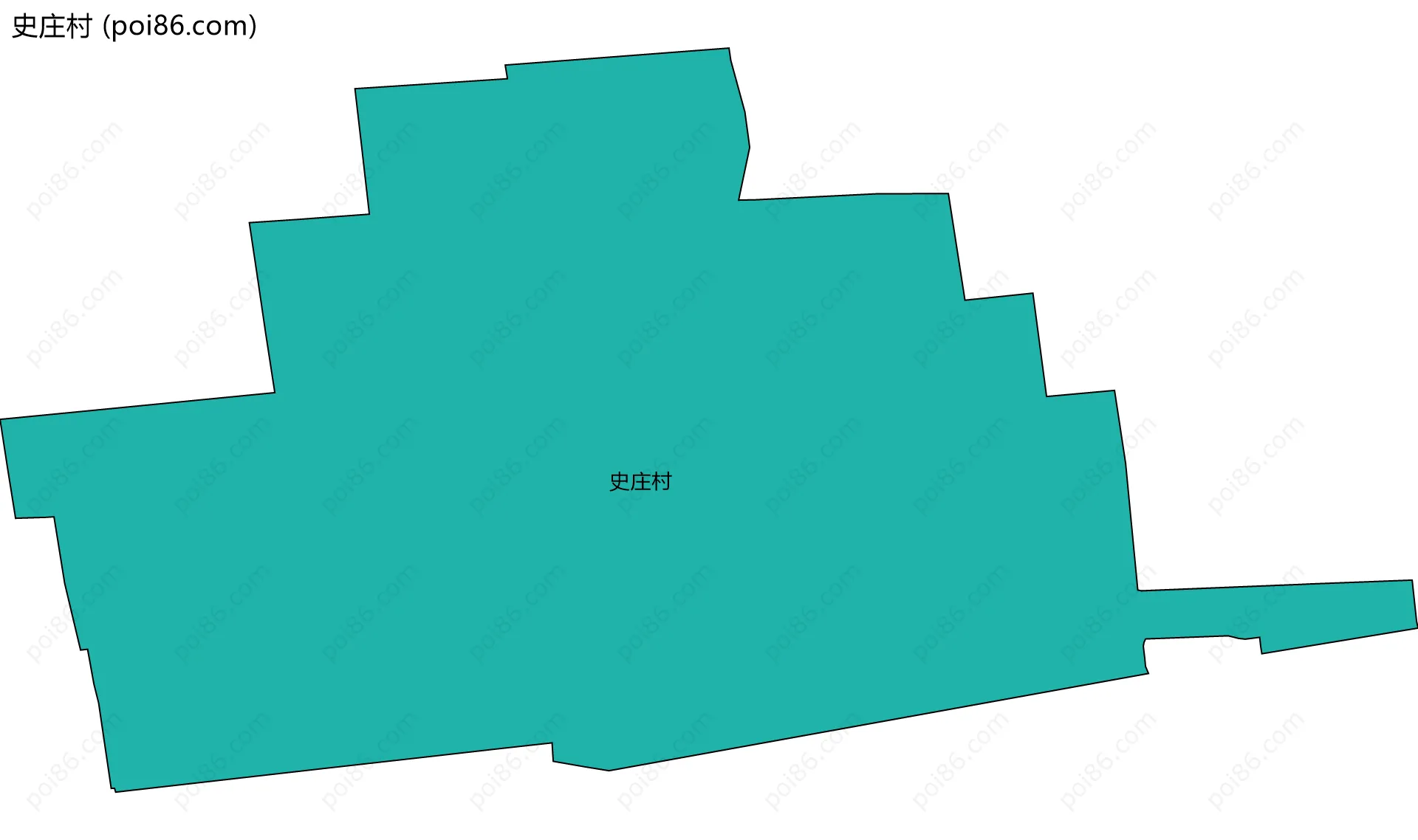 史庄村边界地图