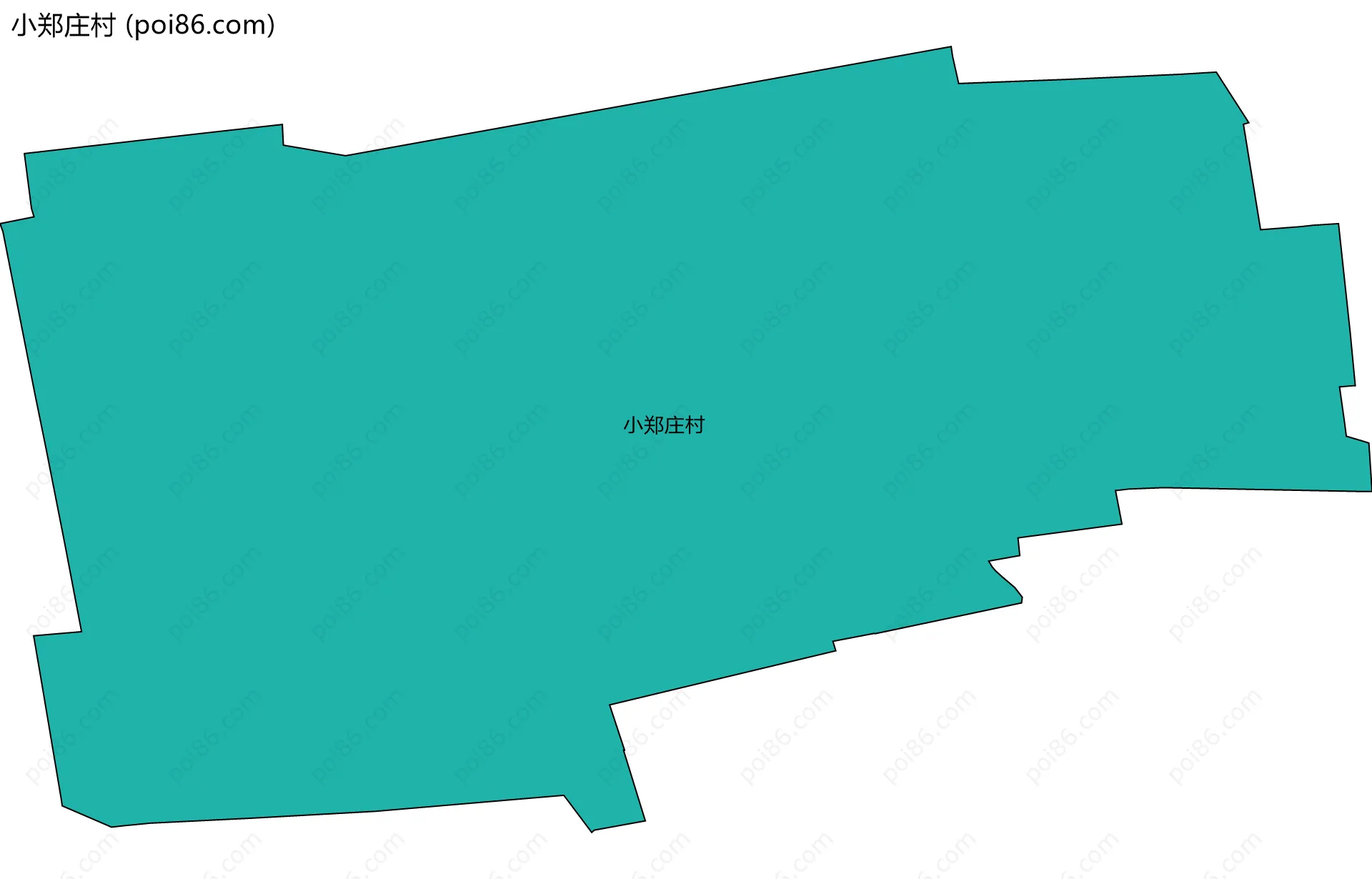 小郑庄村边界地图