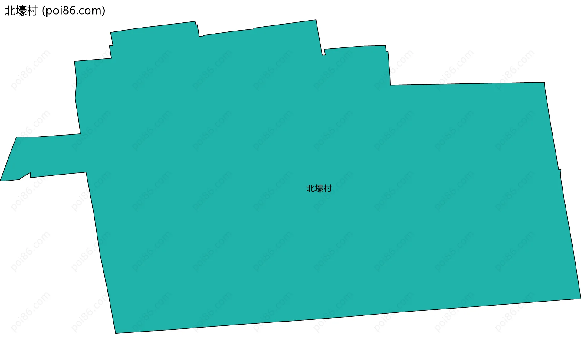 北壕村边界地图