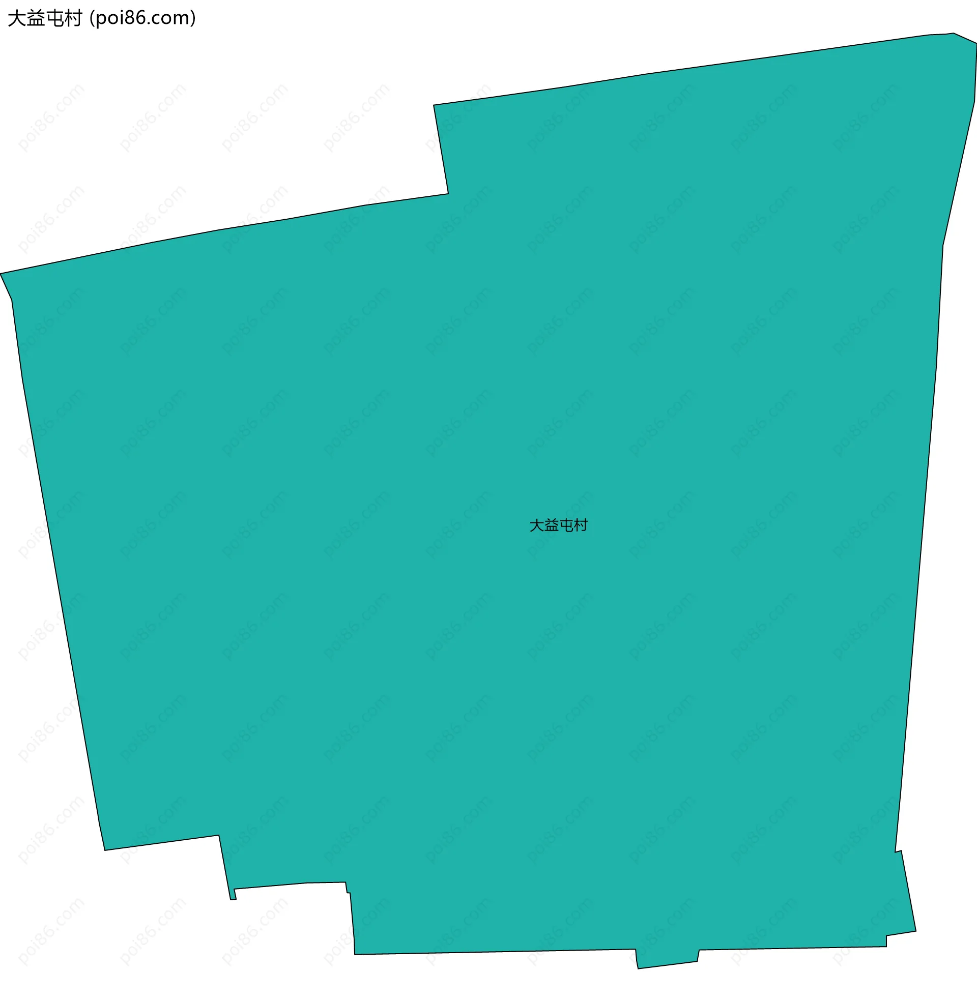 大益屯村边界地图