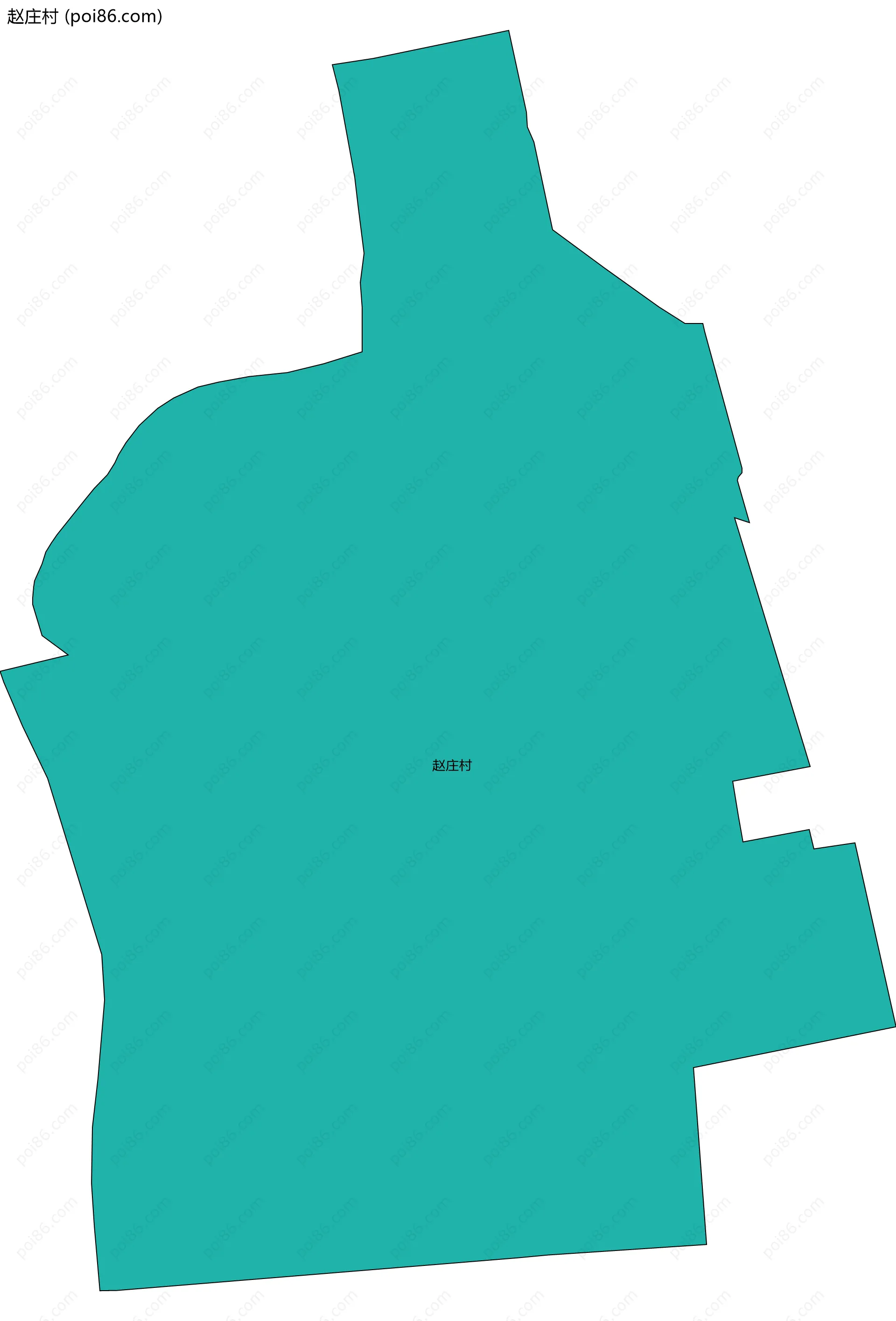 赵庄村边界地图