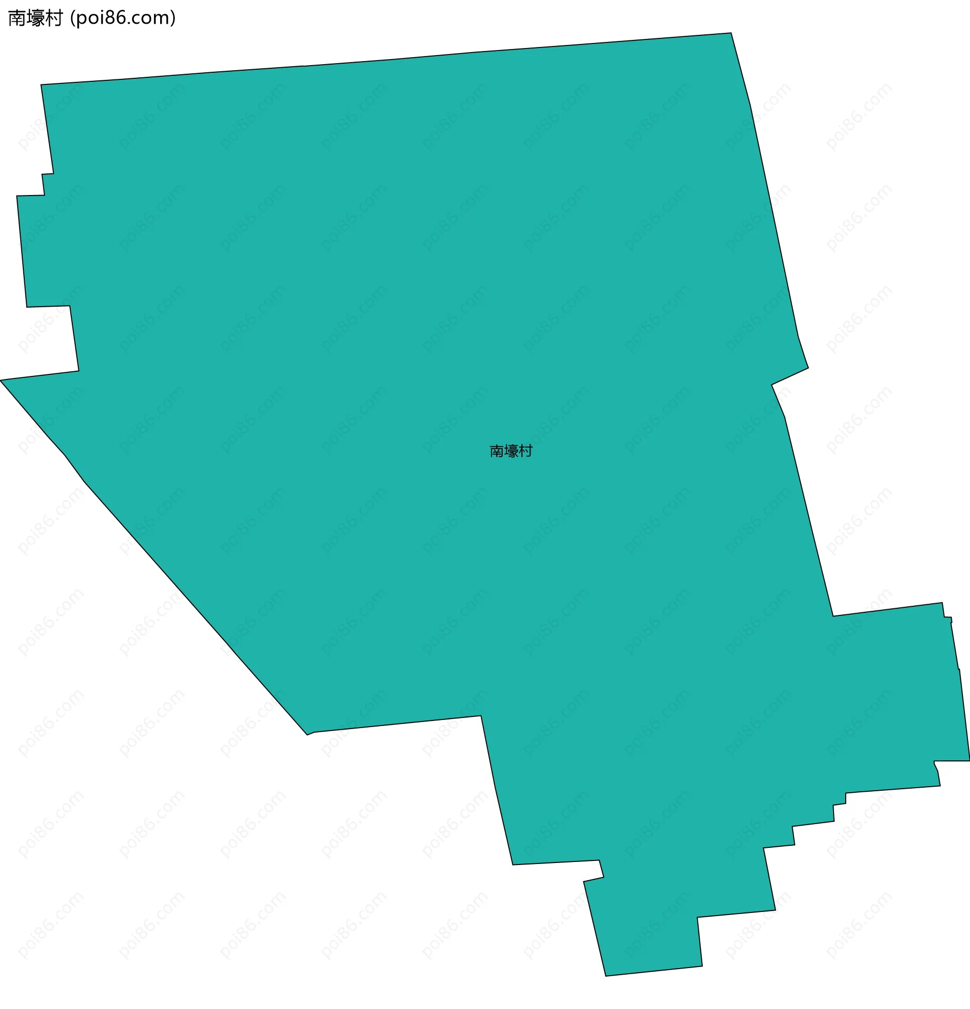 南壕村边界地图