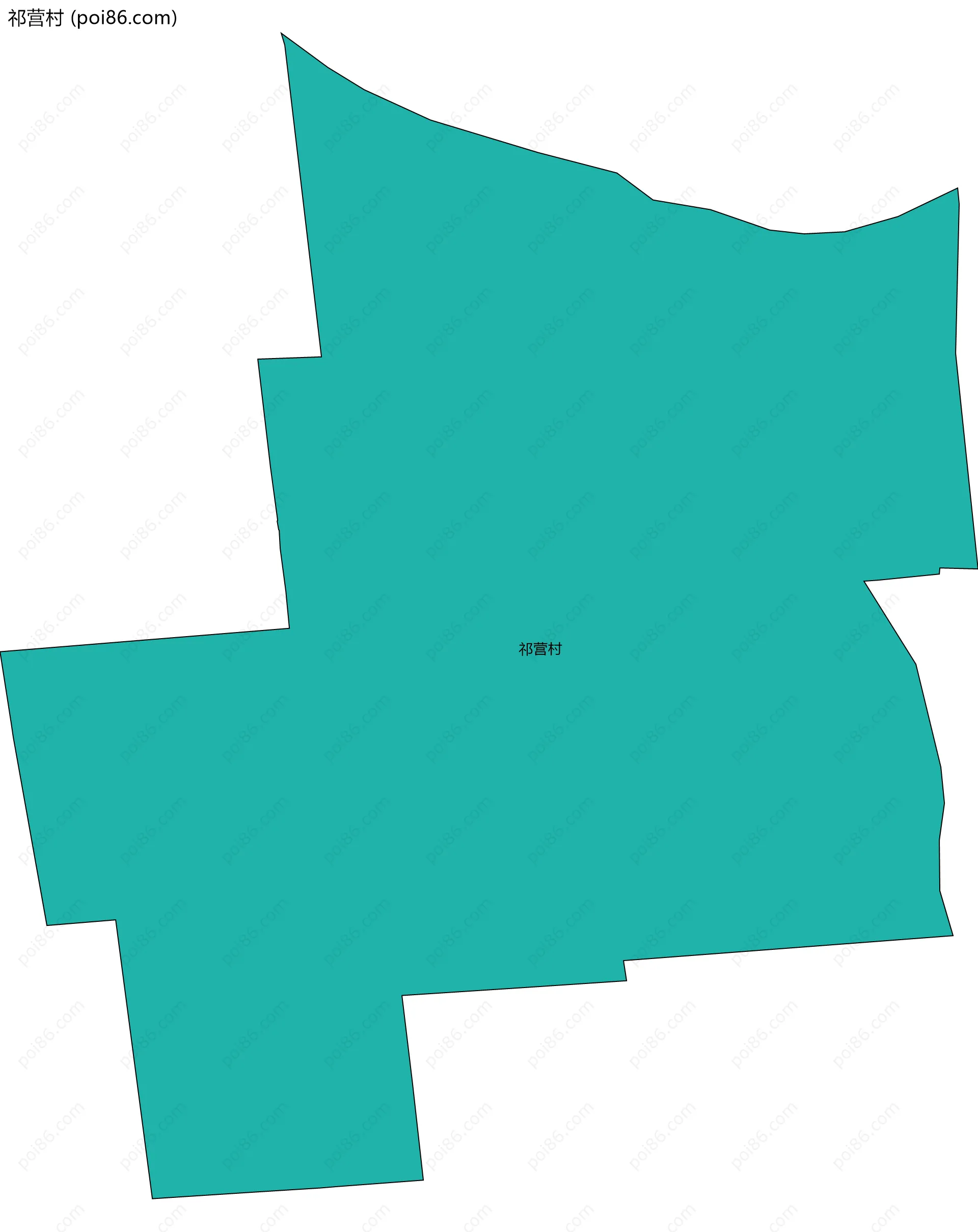 祁营村边界地图