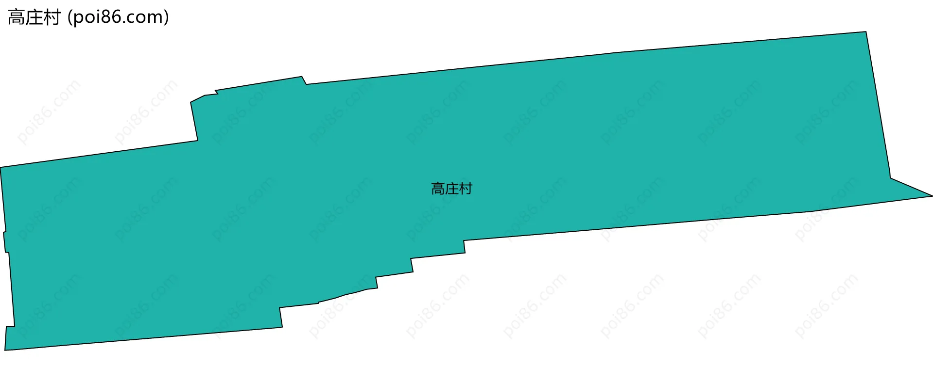 高庄村边界地图
