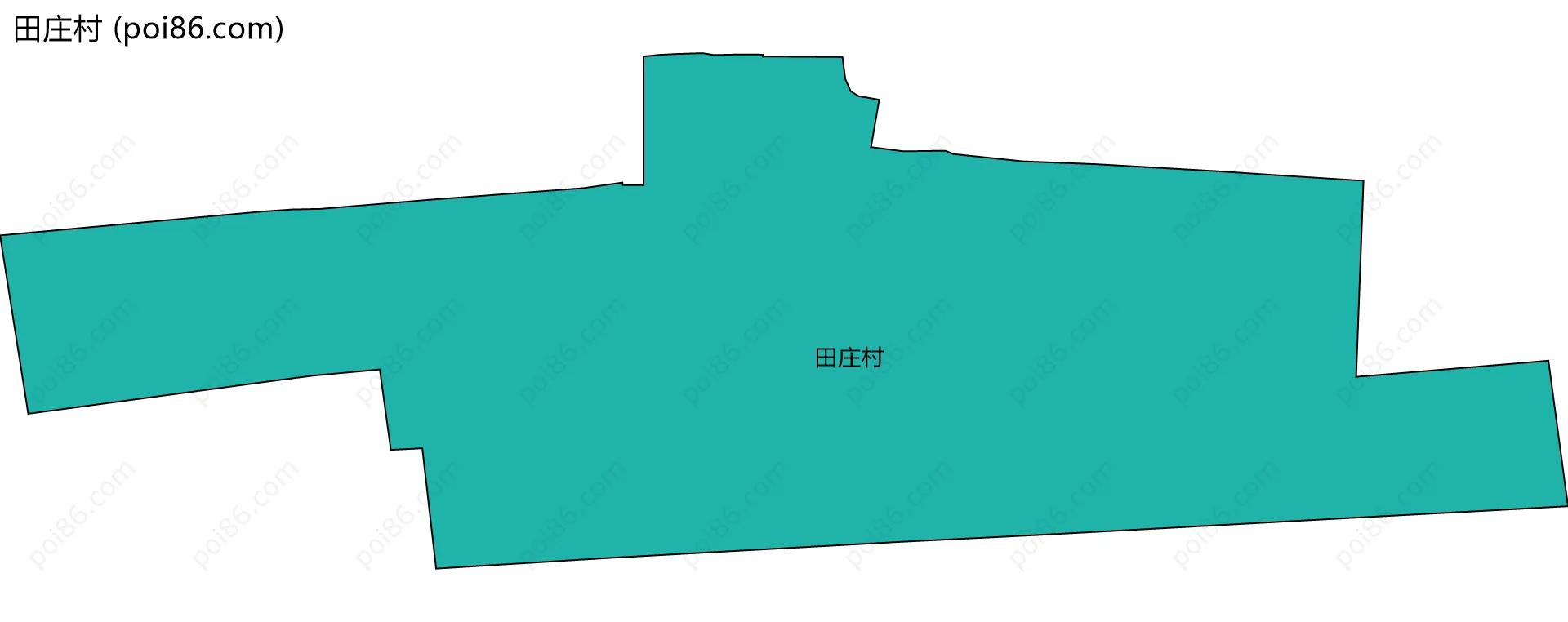 田庄村边界地图