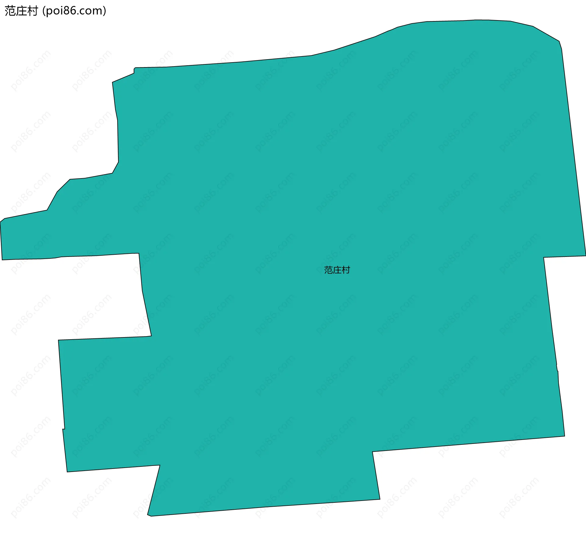 范庄村边界地图