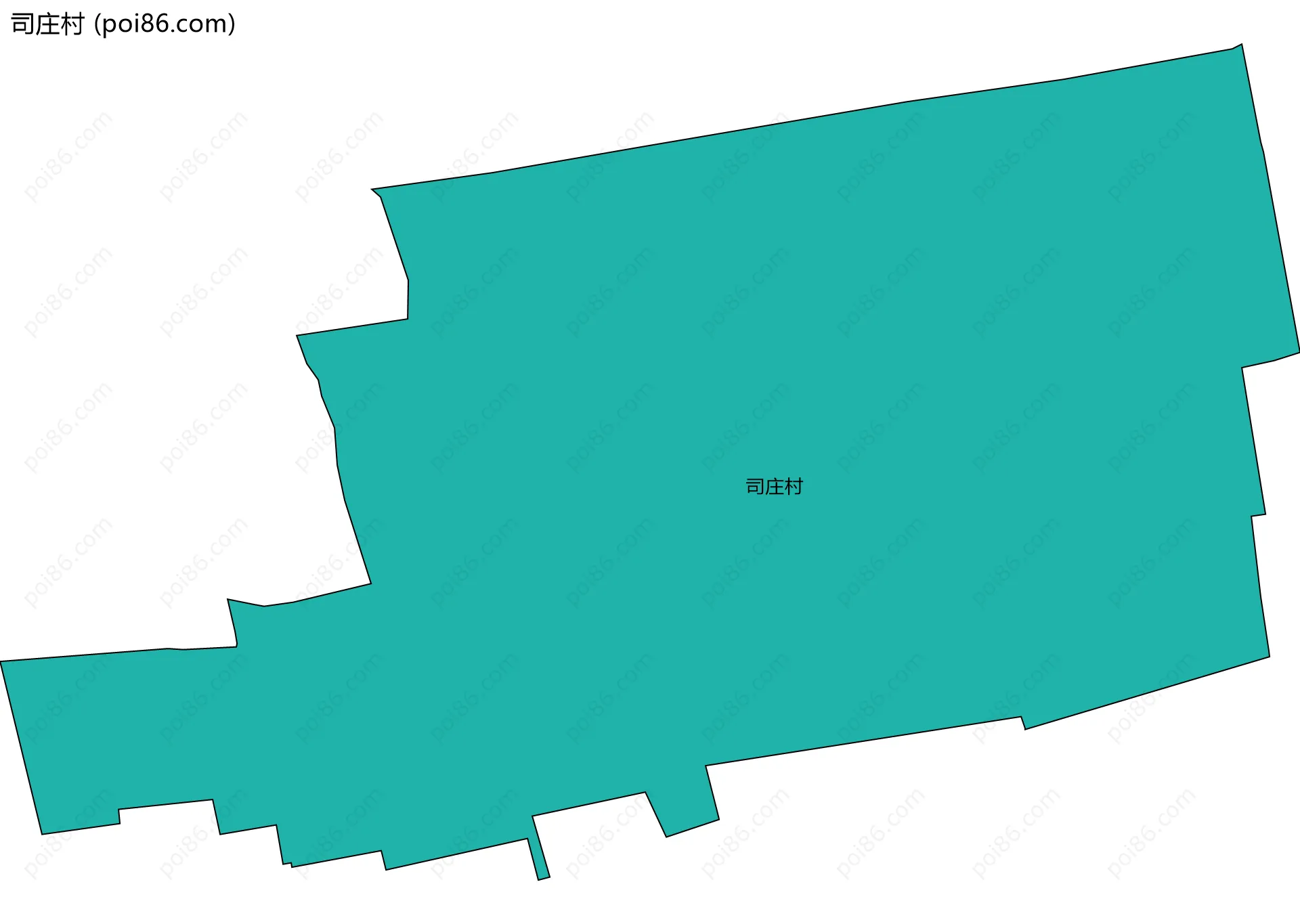 司庄村边界地图