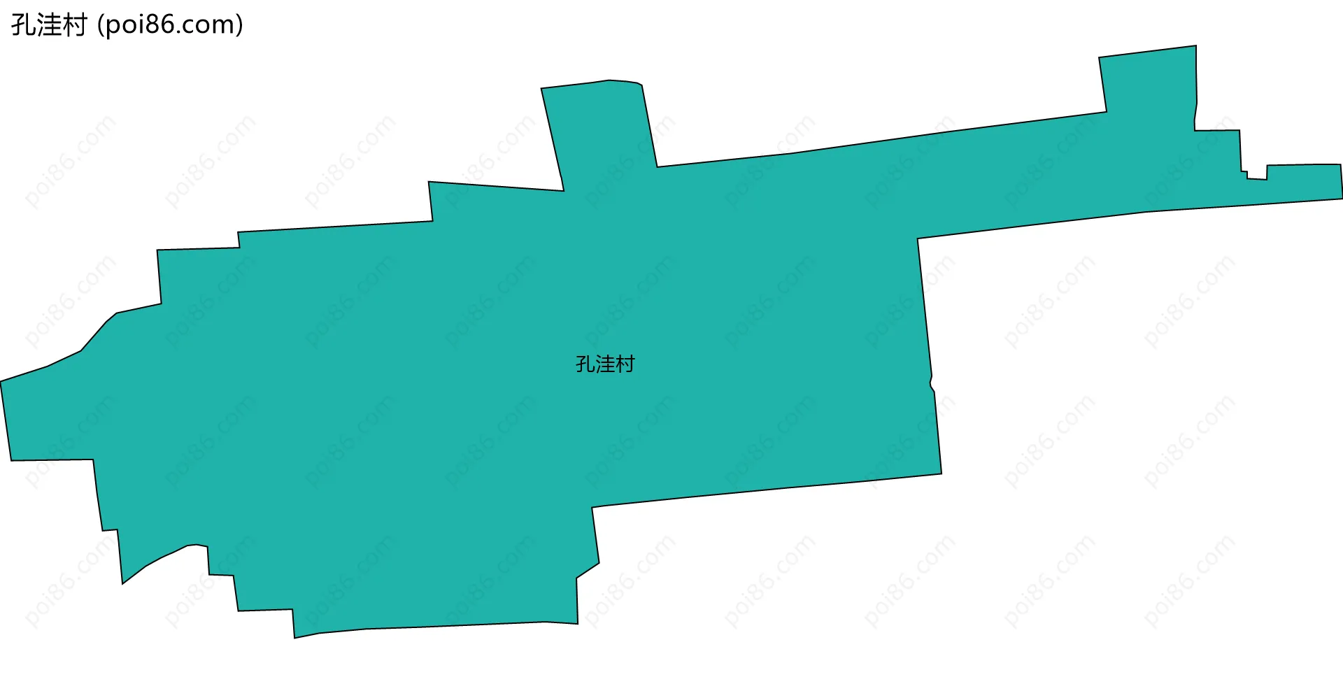 孔洼村边界地图