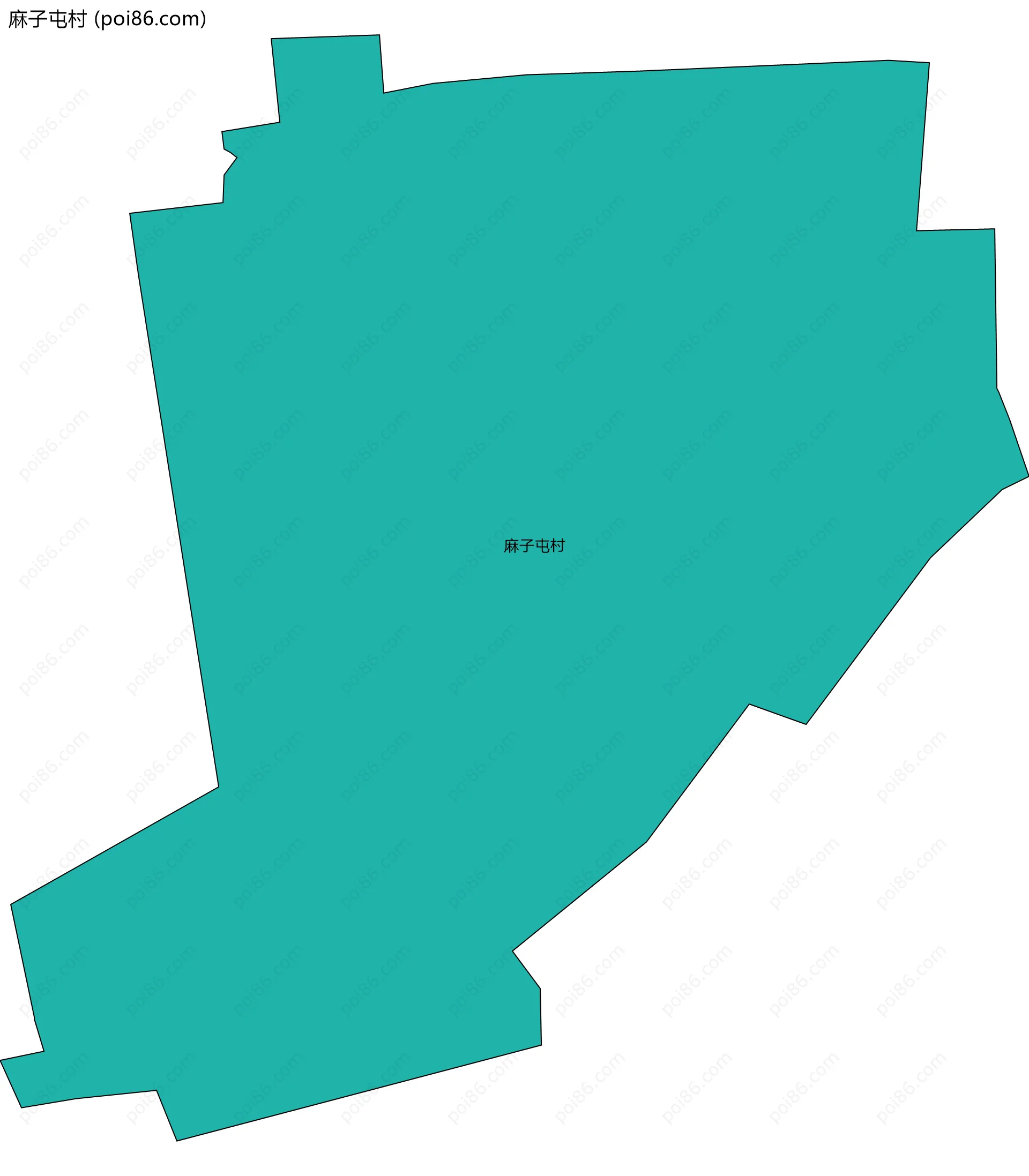 麻子屯村边界地图