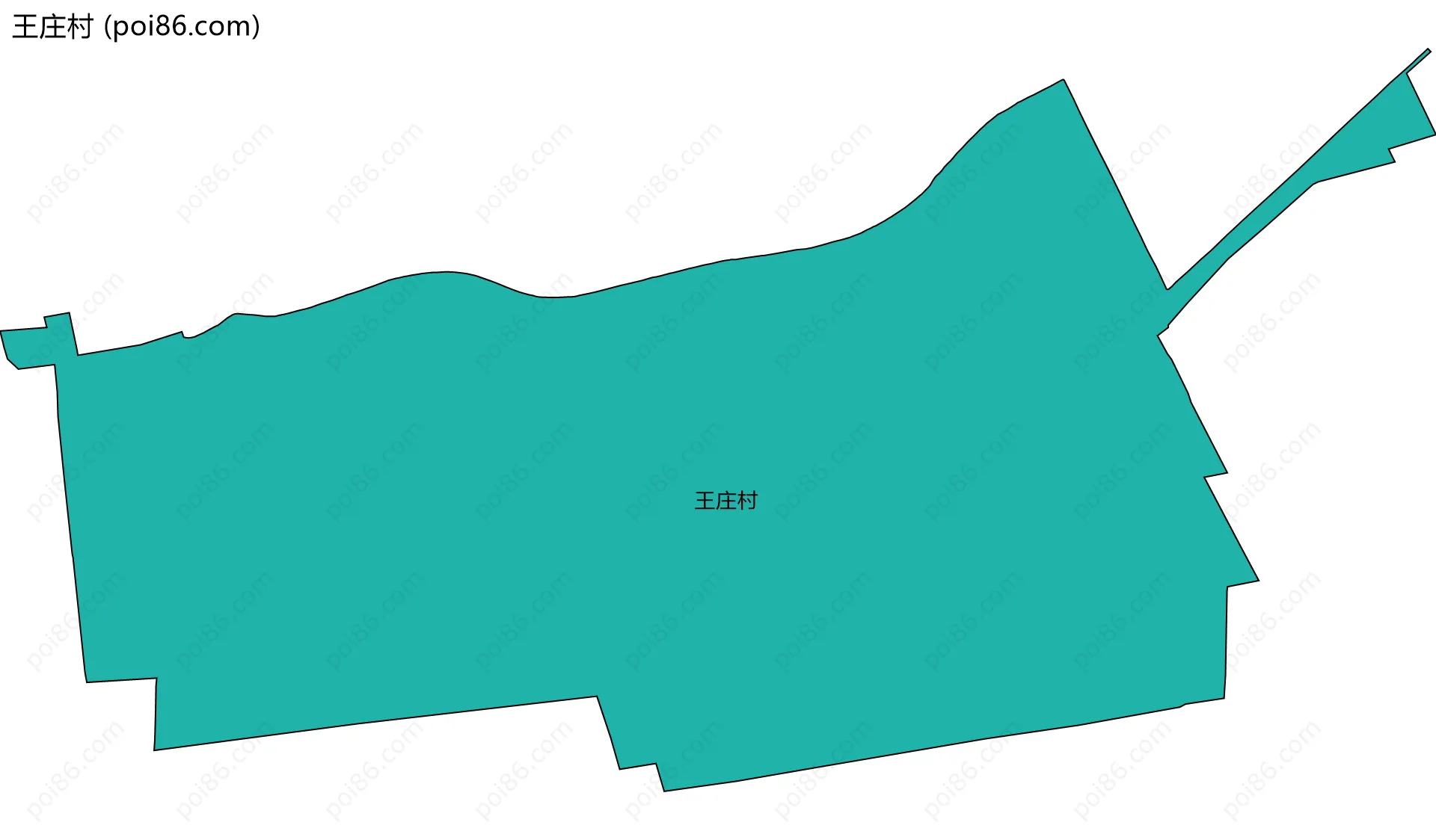 王庄村边界地图
