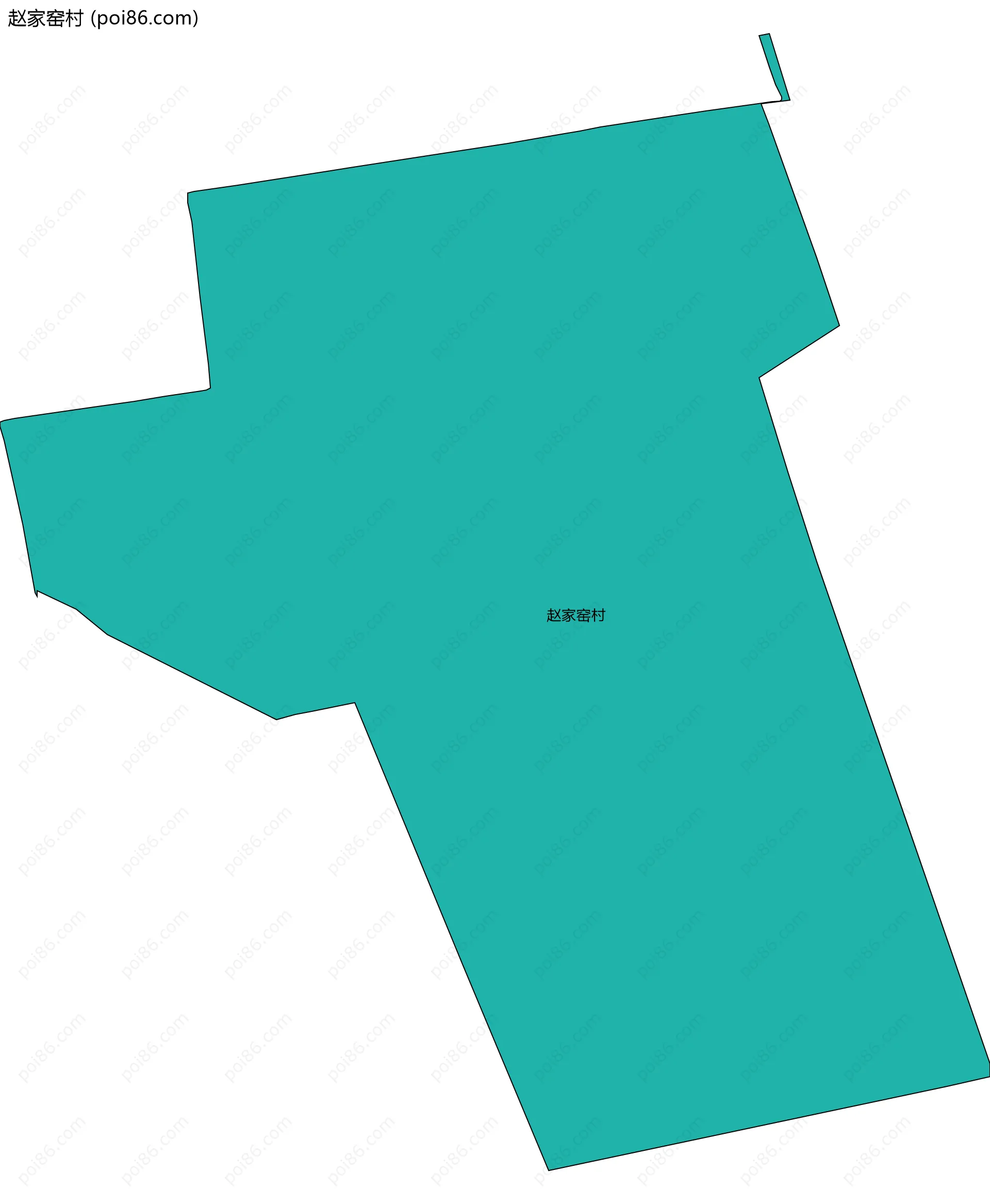 赵家窑村边界地图