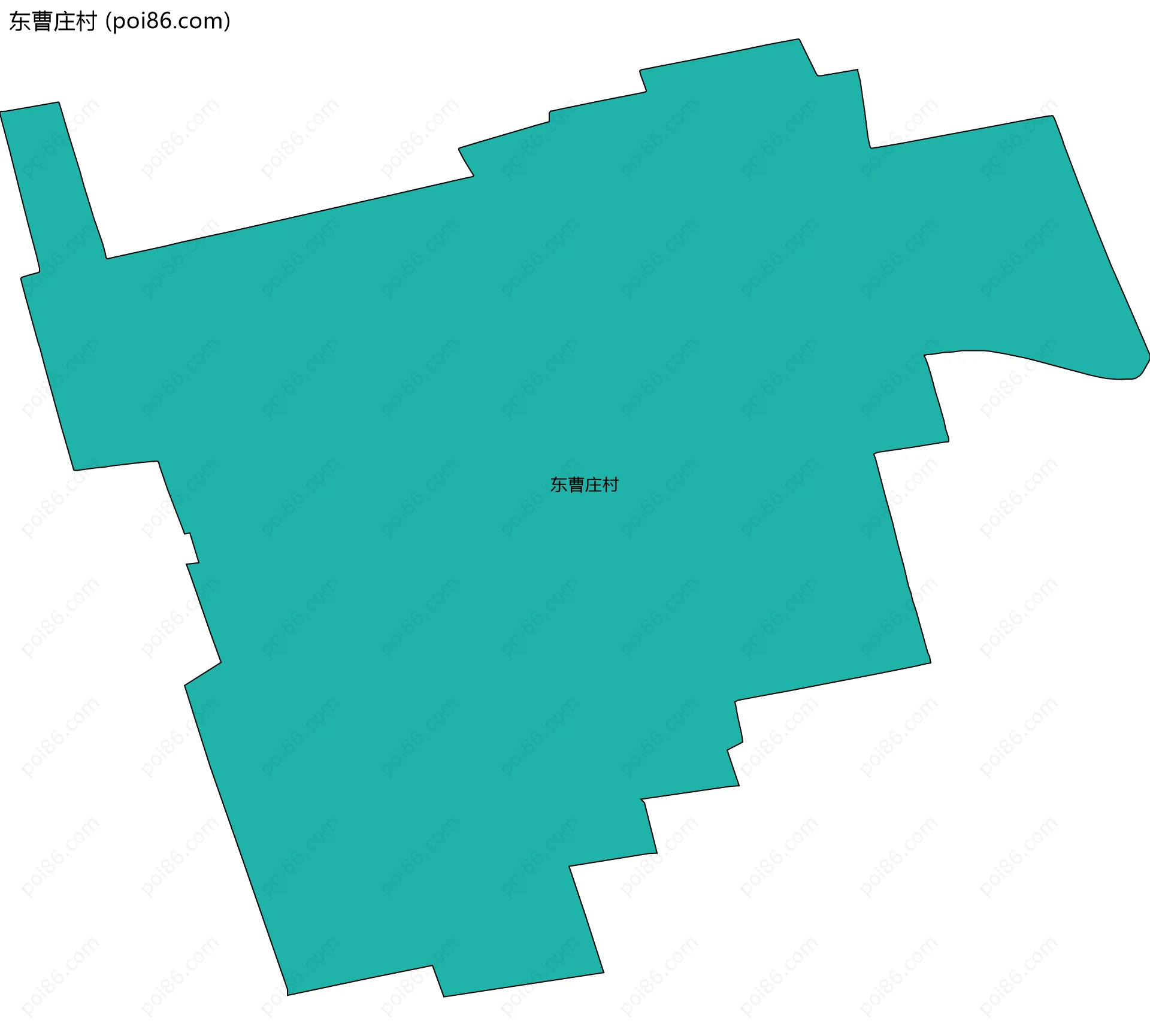 东曹庄村边界地图