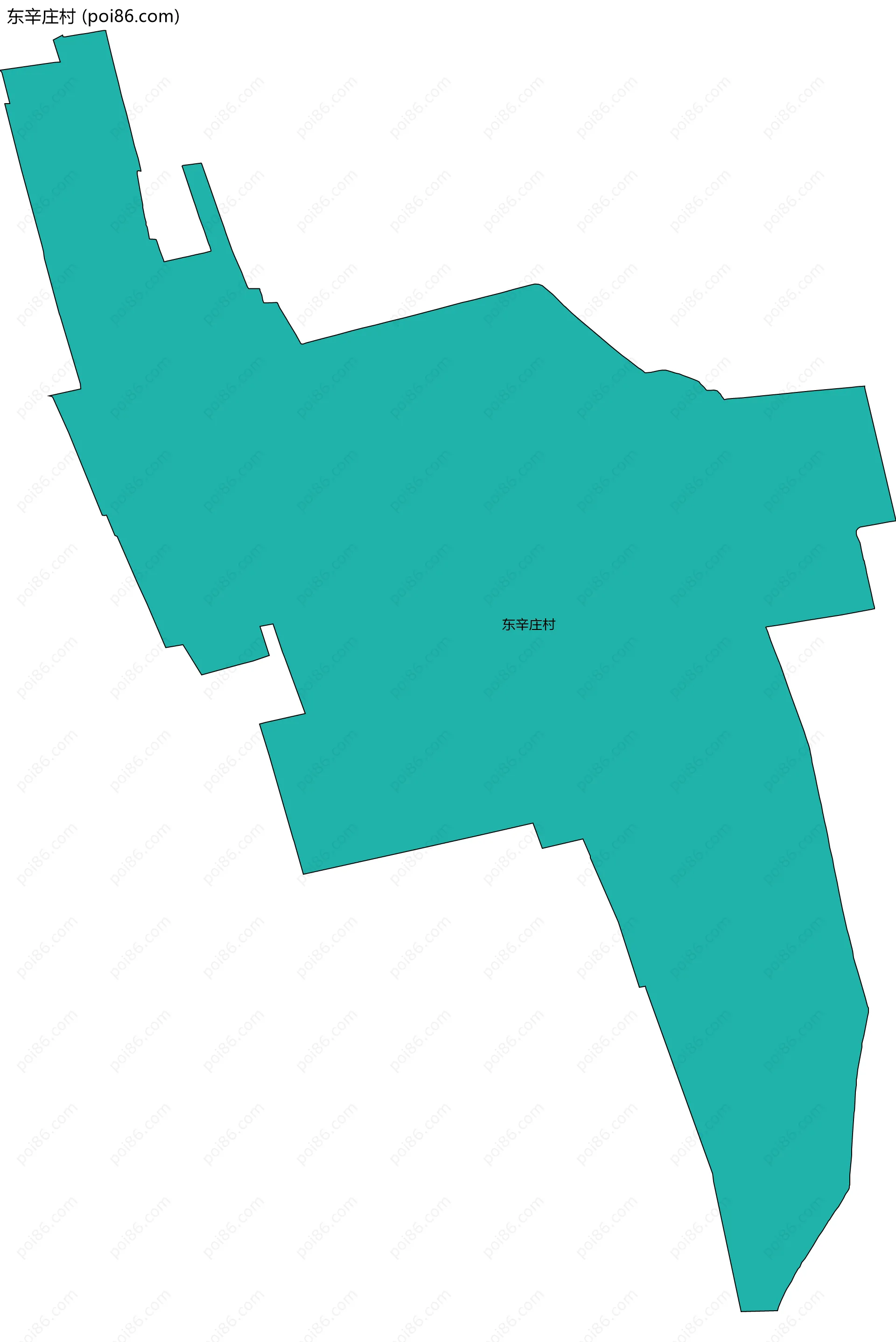 东辛庄村边界地图