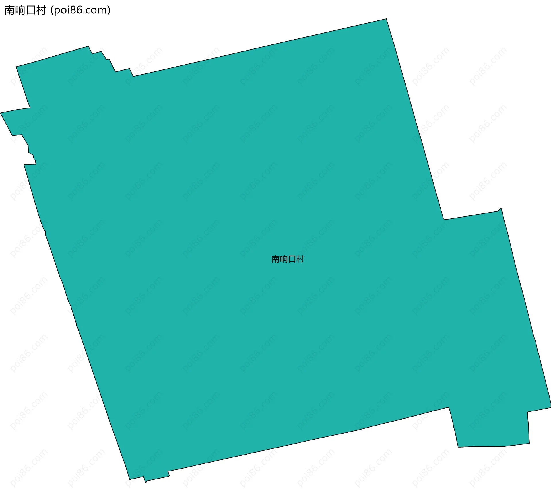 南响口村边界地图