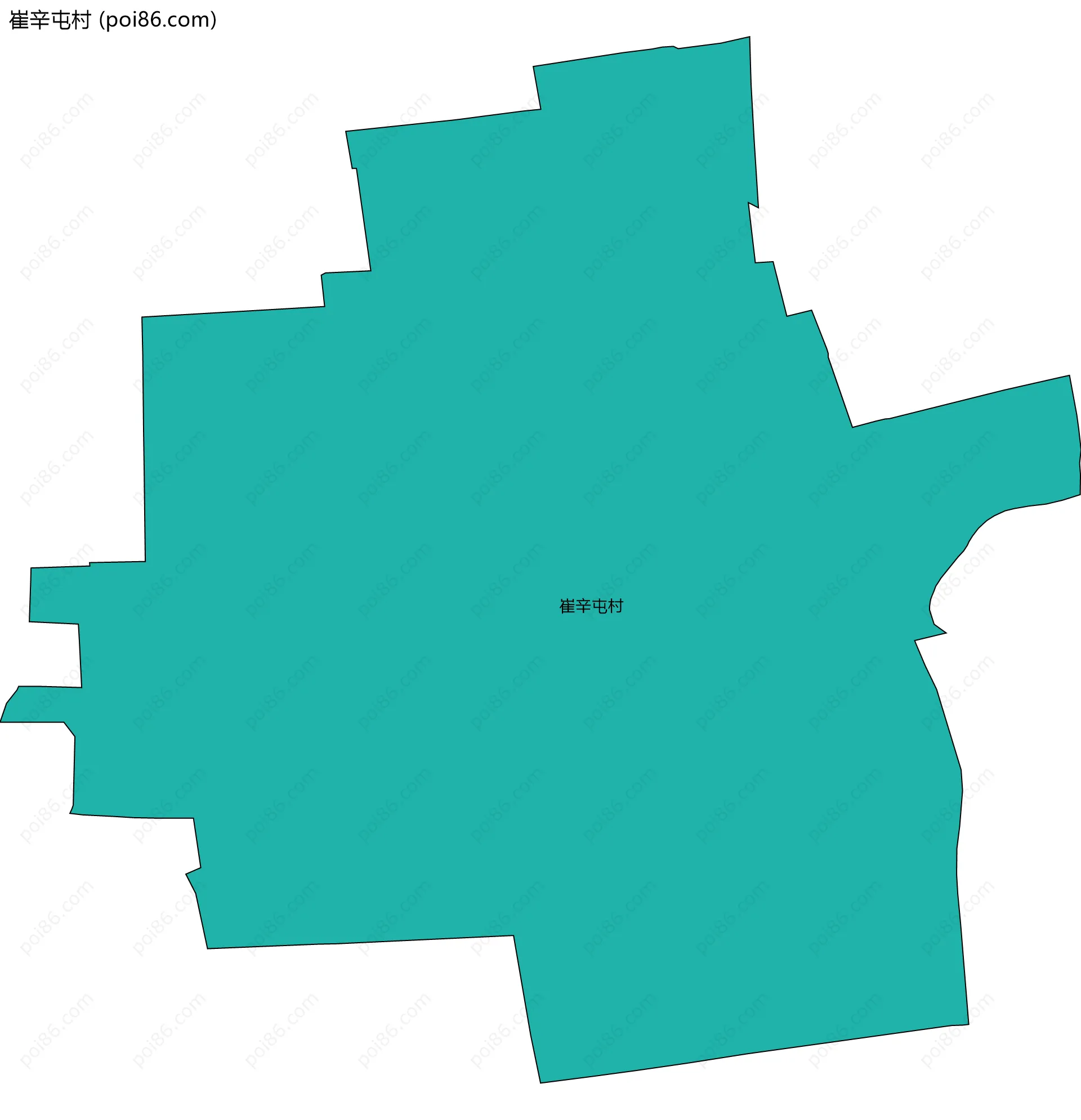 崔辛屯村边界地图