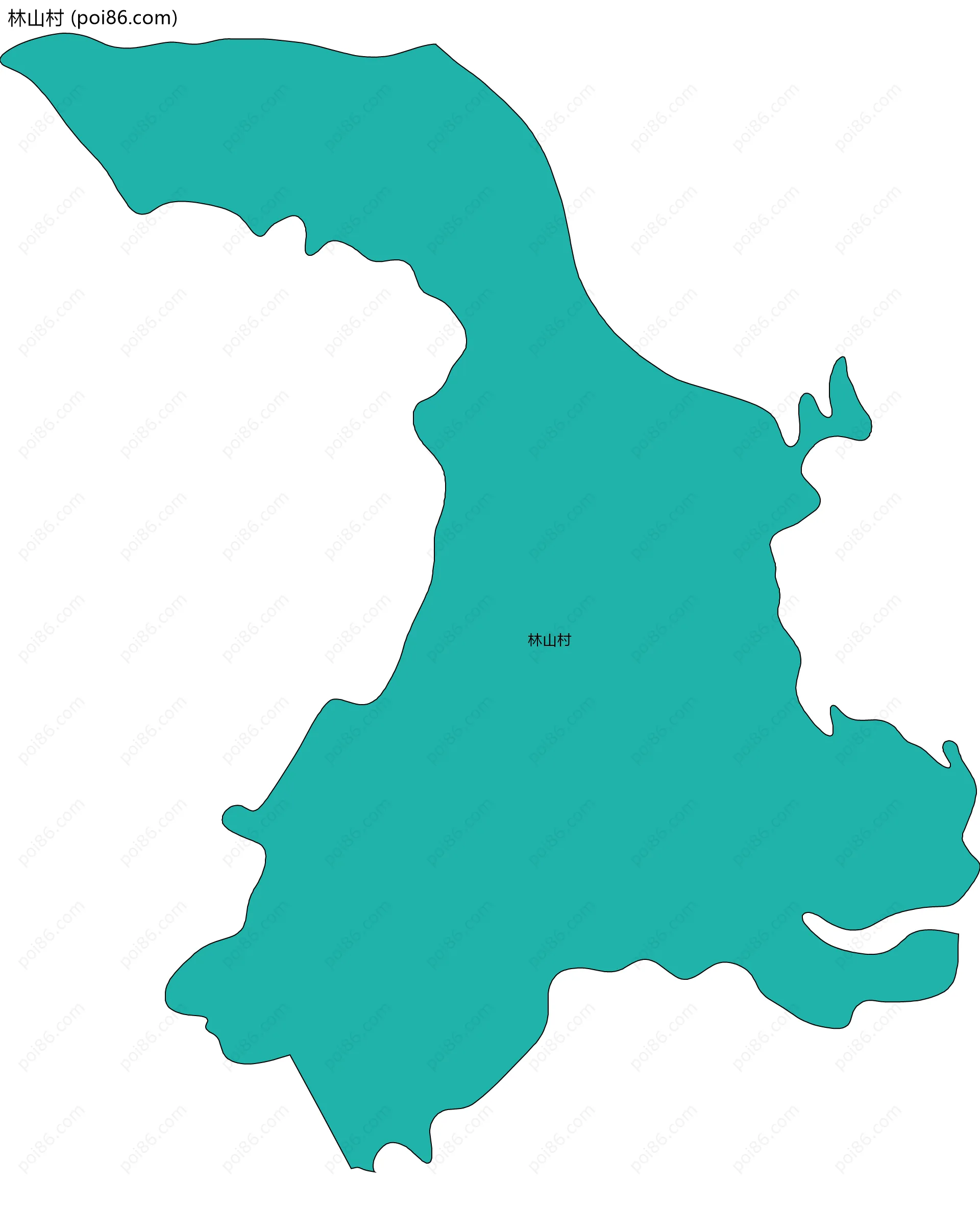 林山村边界地图