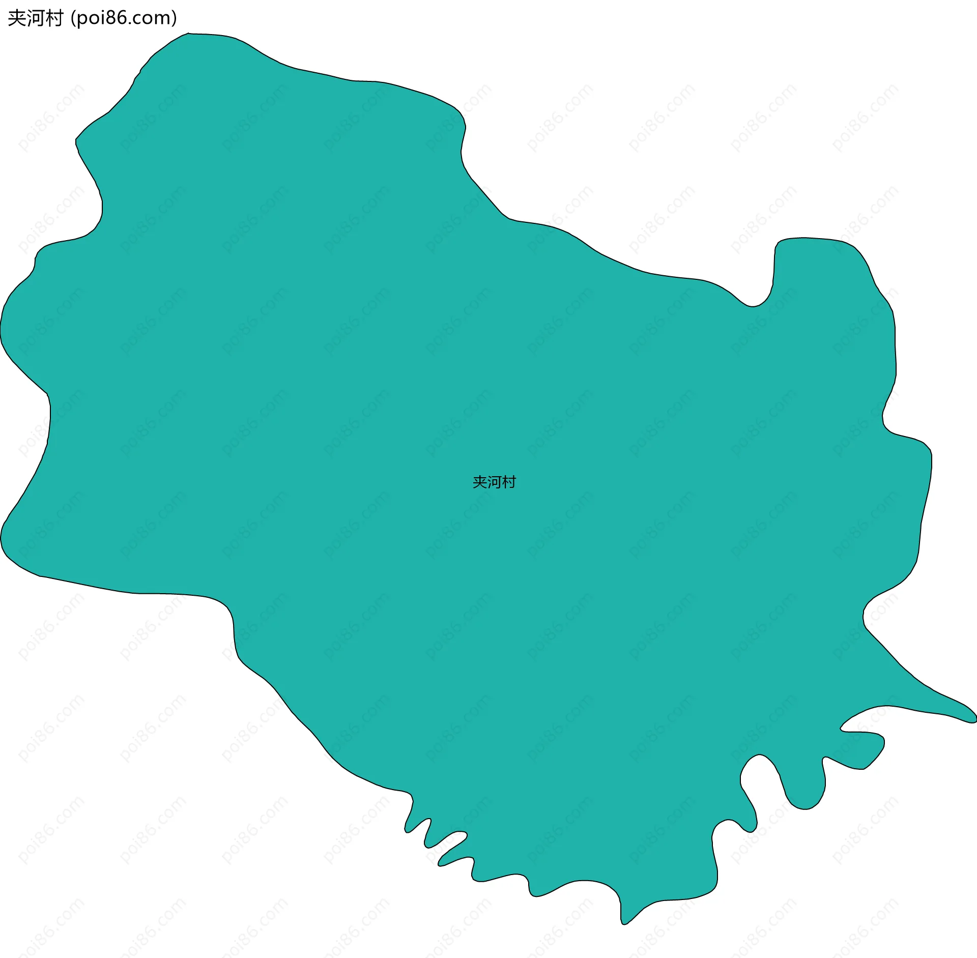 夹河村边界地图