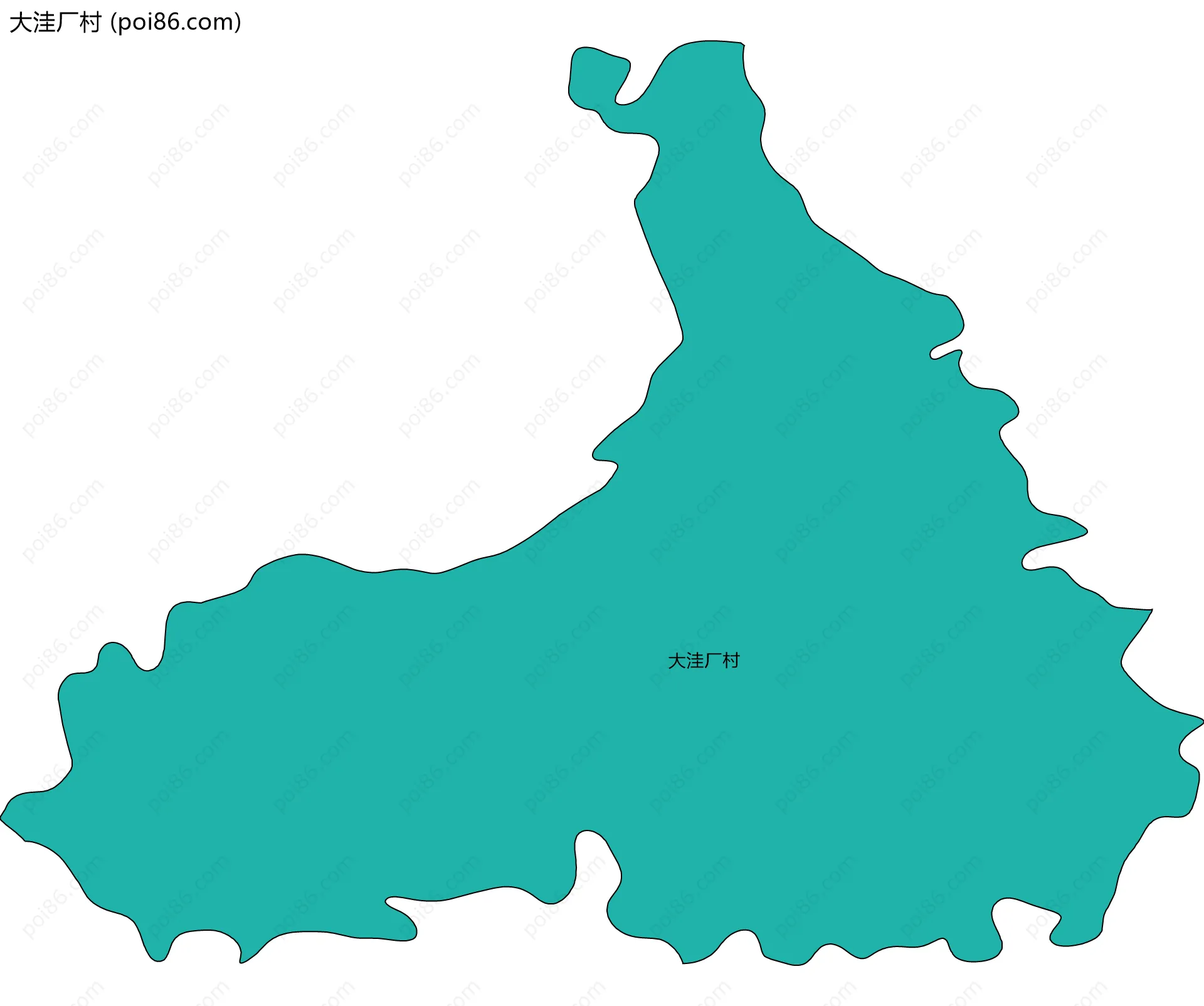 大洼厂村边界地图