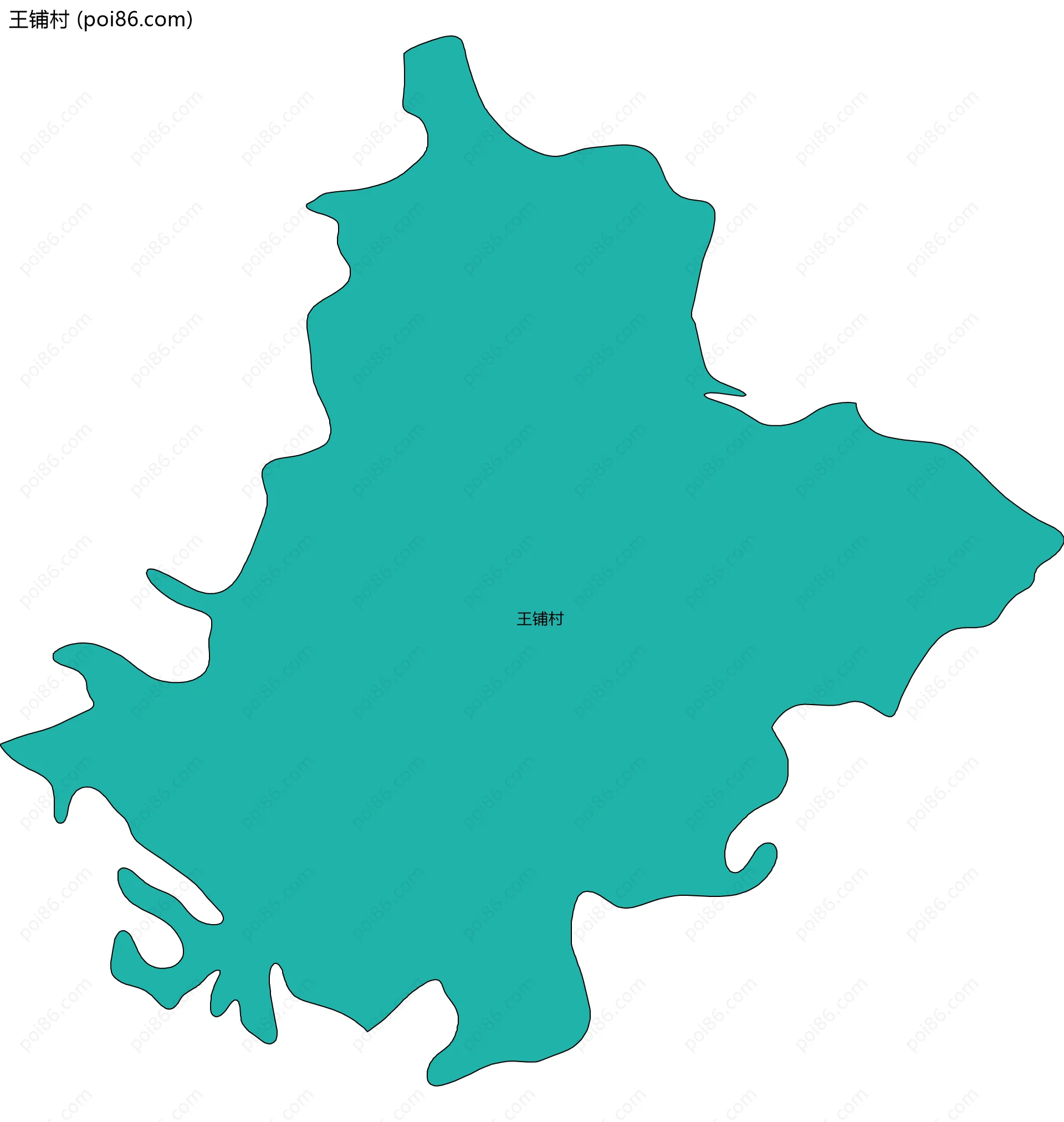 王铺村边界地图