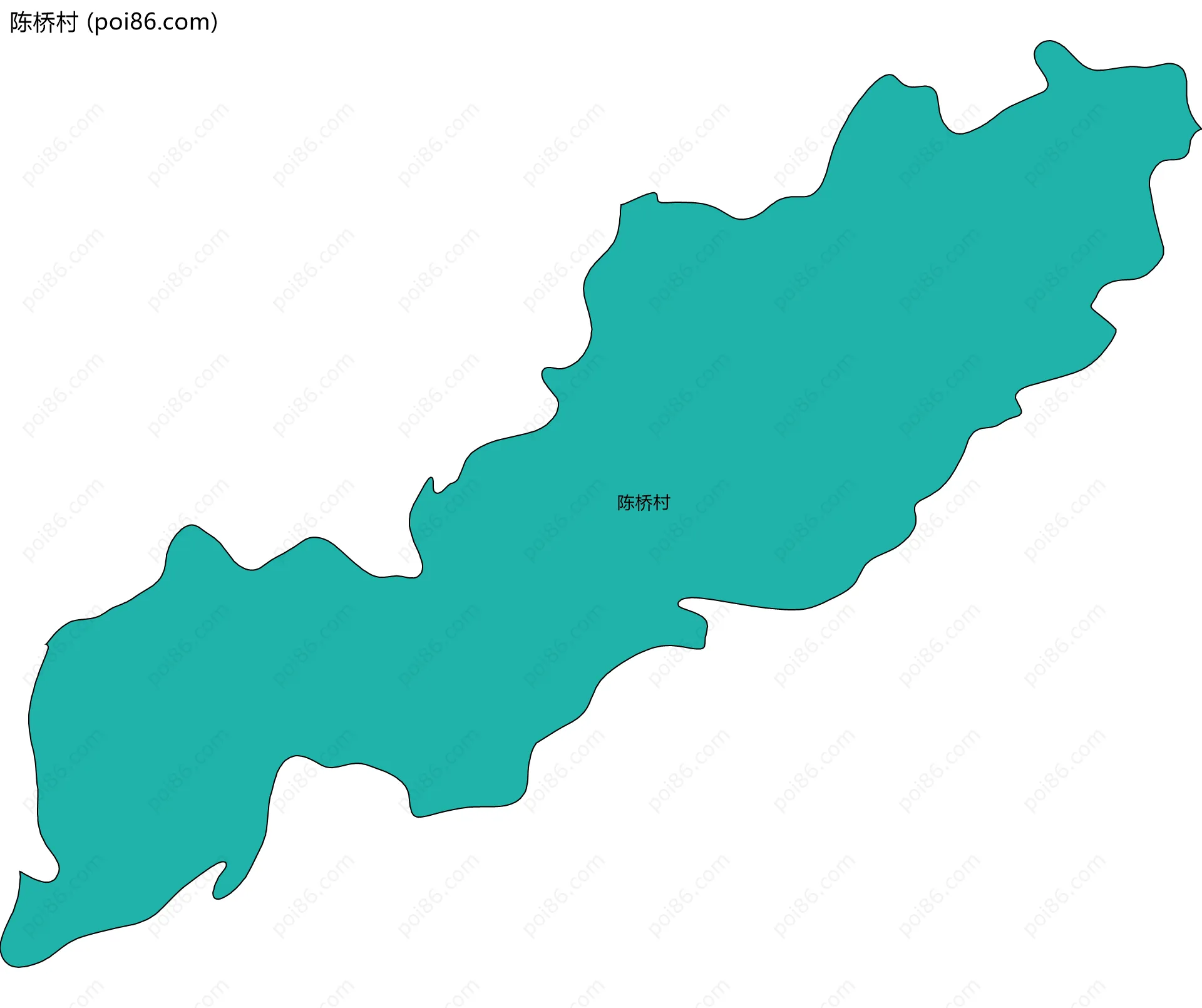 陈桥村边界地图