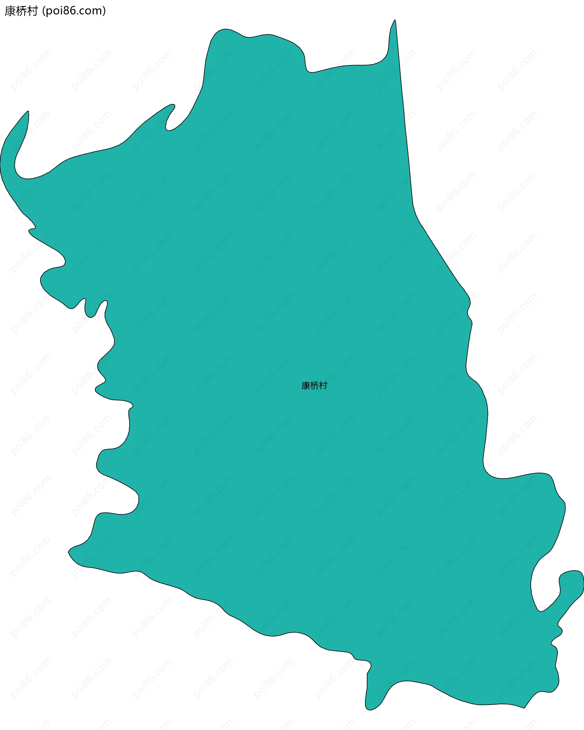 康桥村边界地图