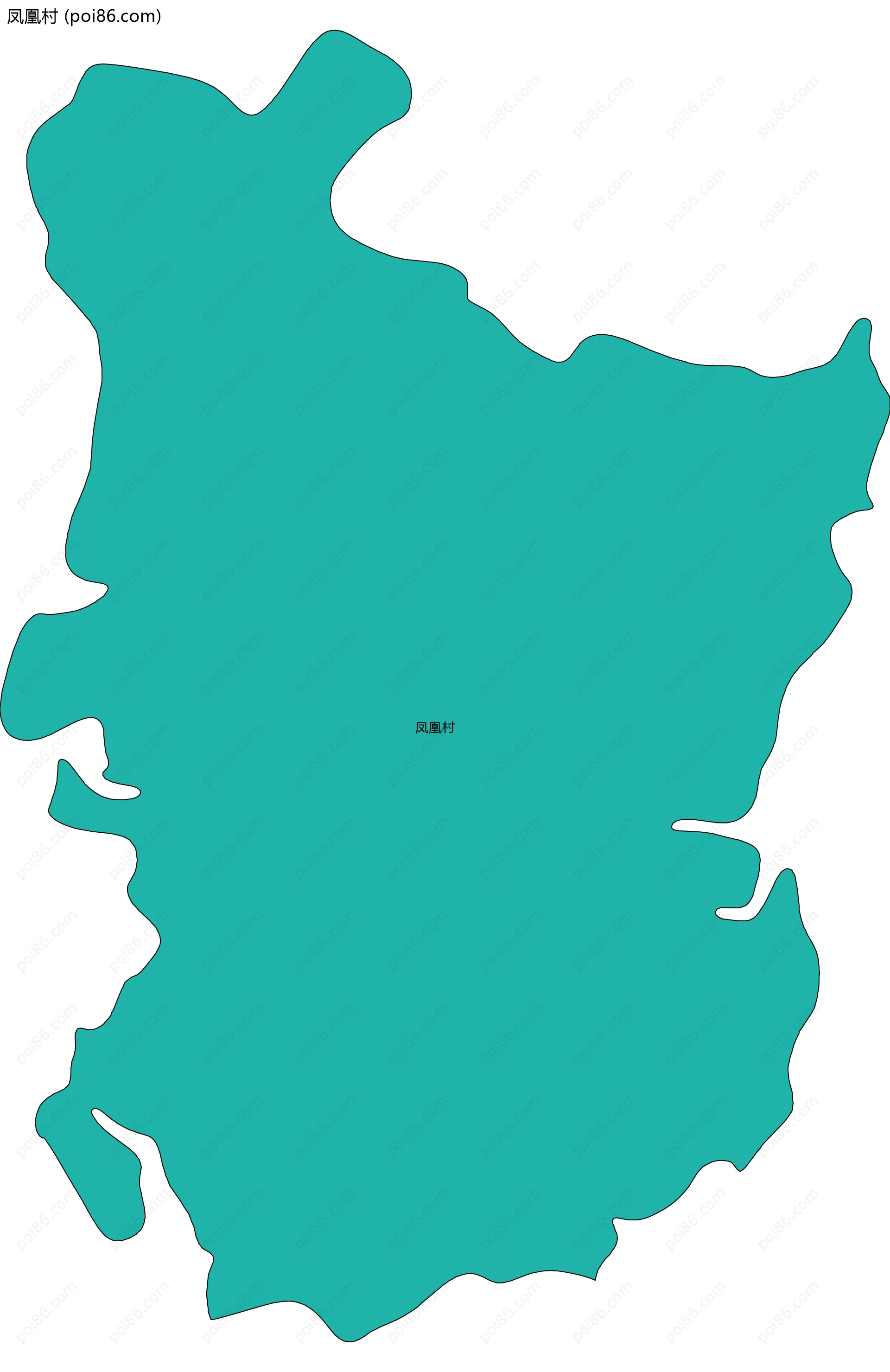 凤凰村边界地图