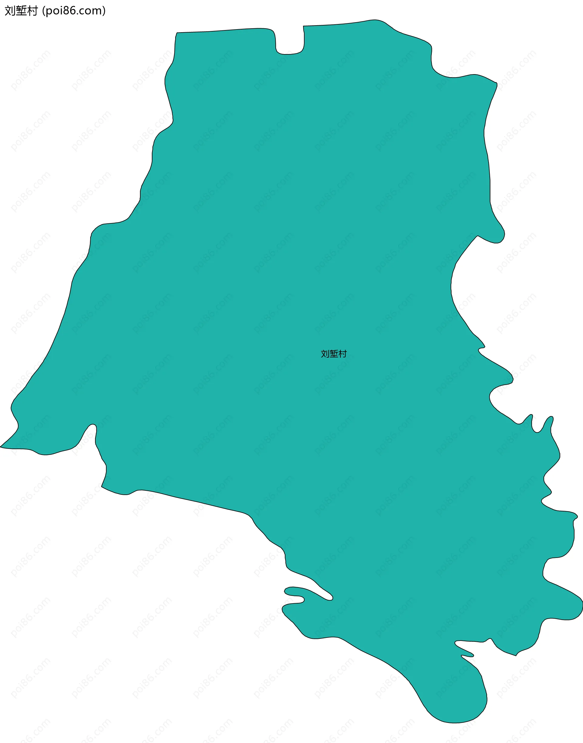 刘堑村边界地图