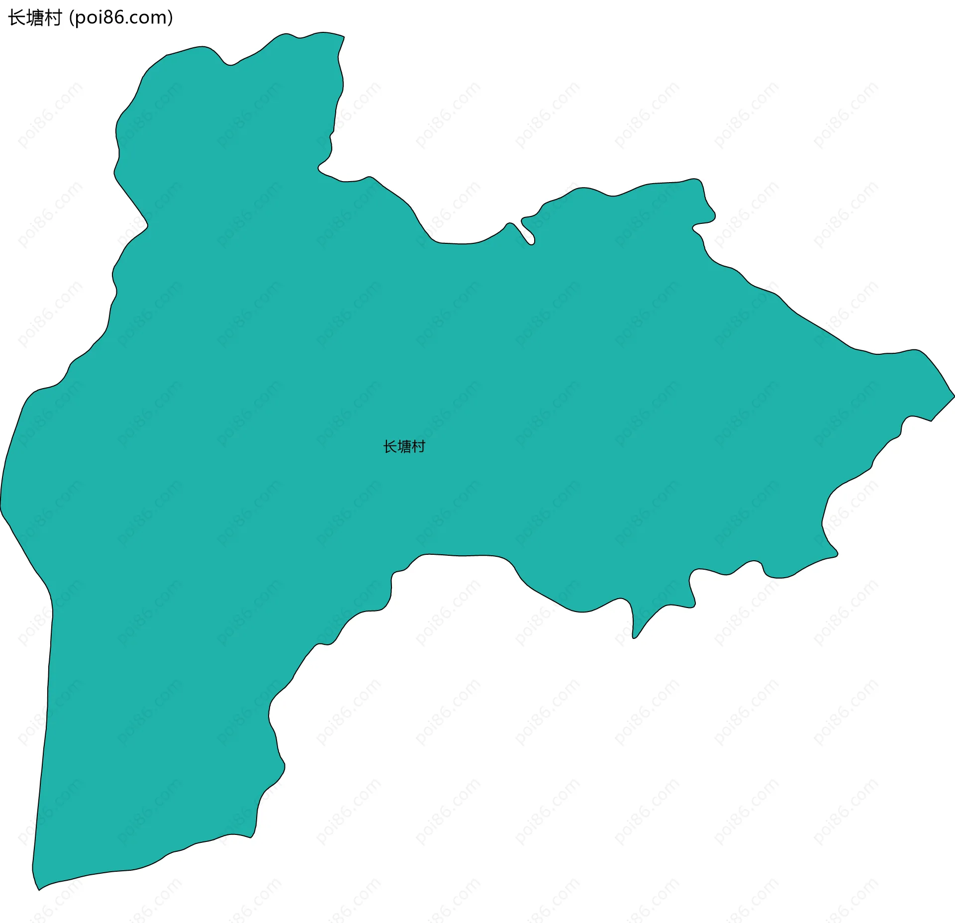 长塘村边界地图