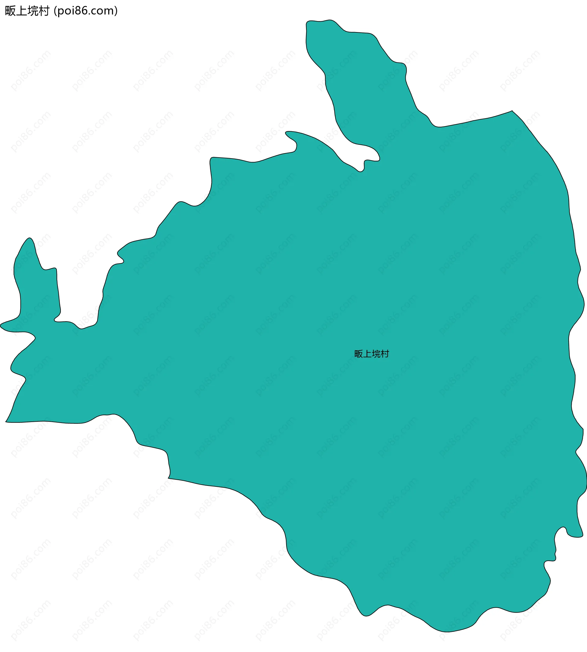 畈上垸村边界地图