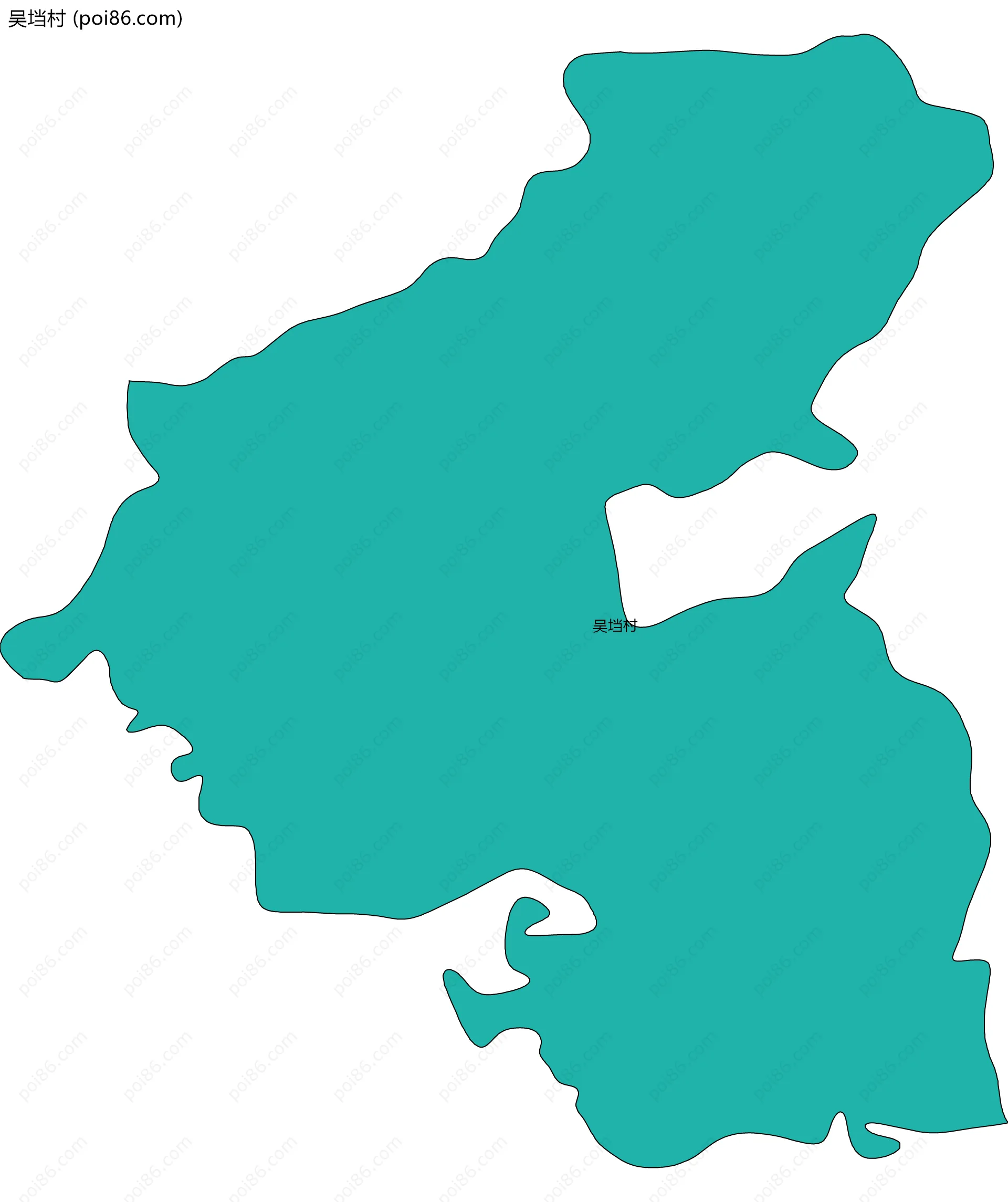 吴垱村边界地图