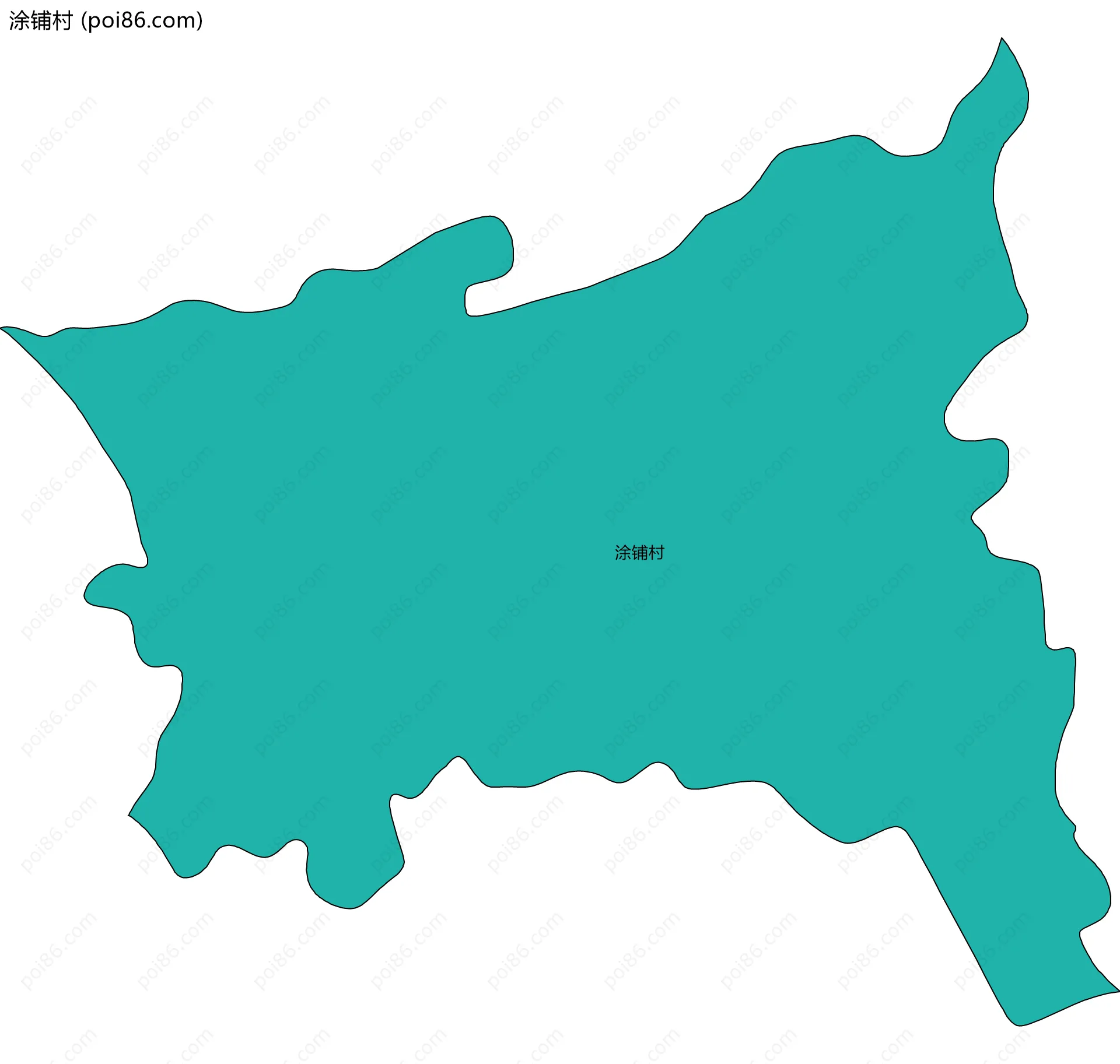 涂铺村边界地图
