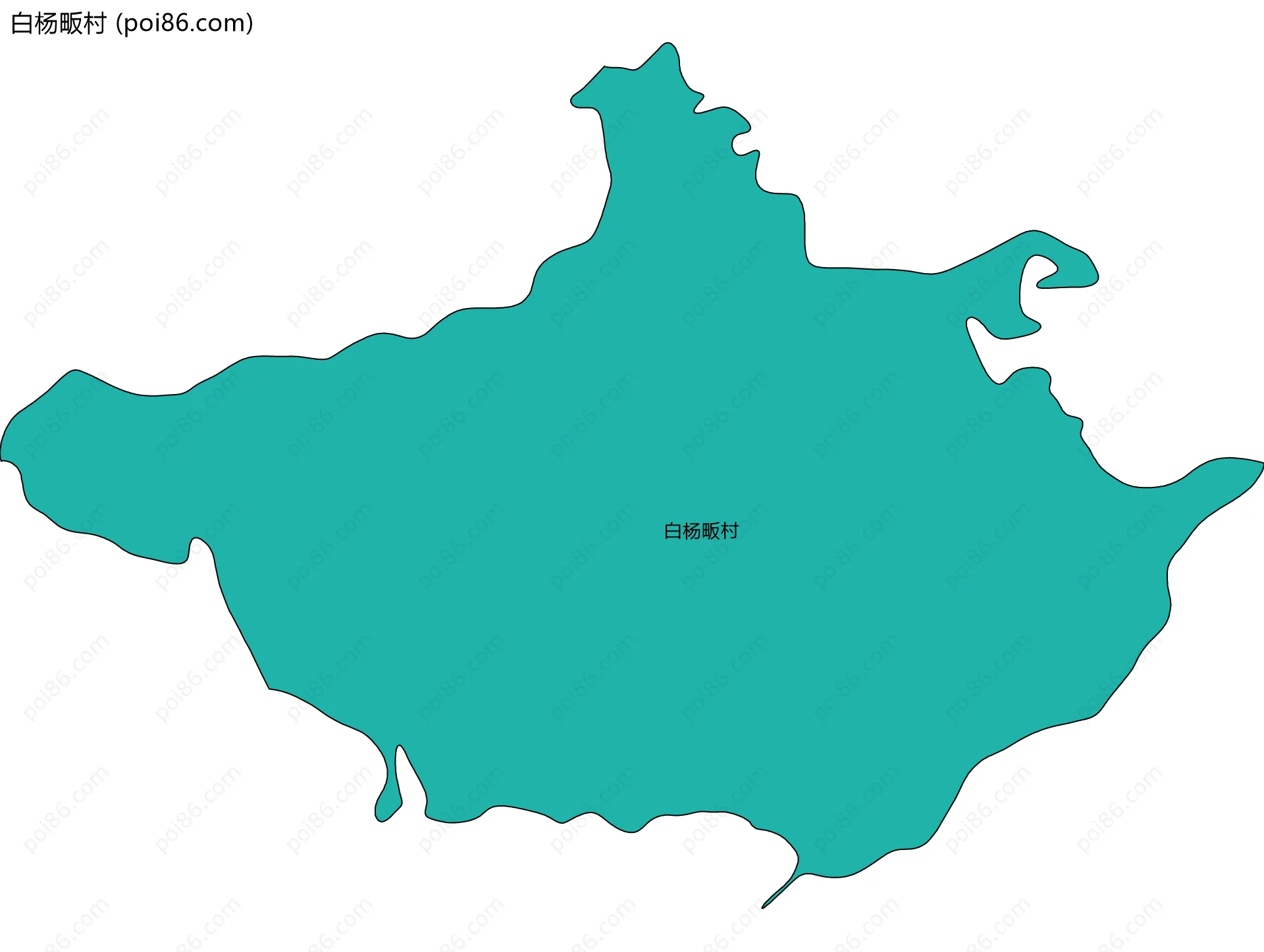 白杨畈村边界地图