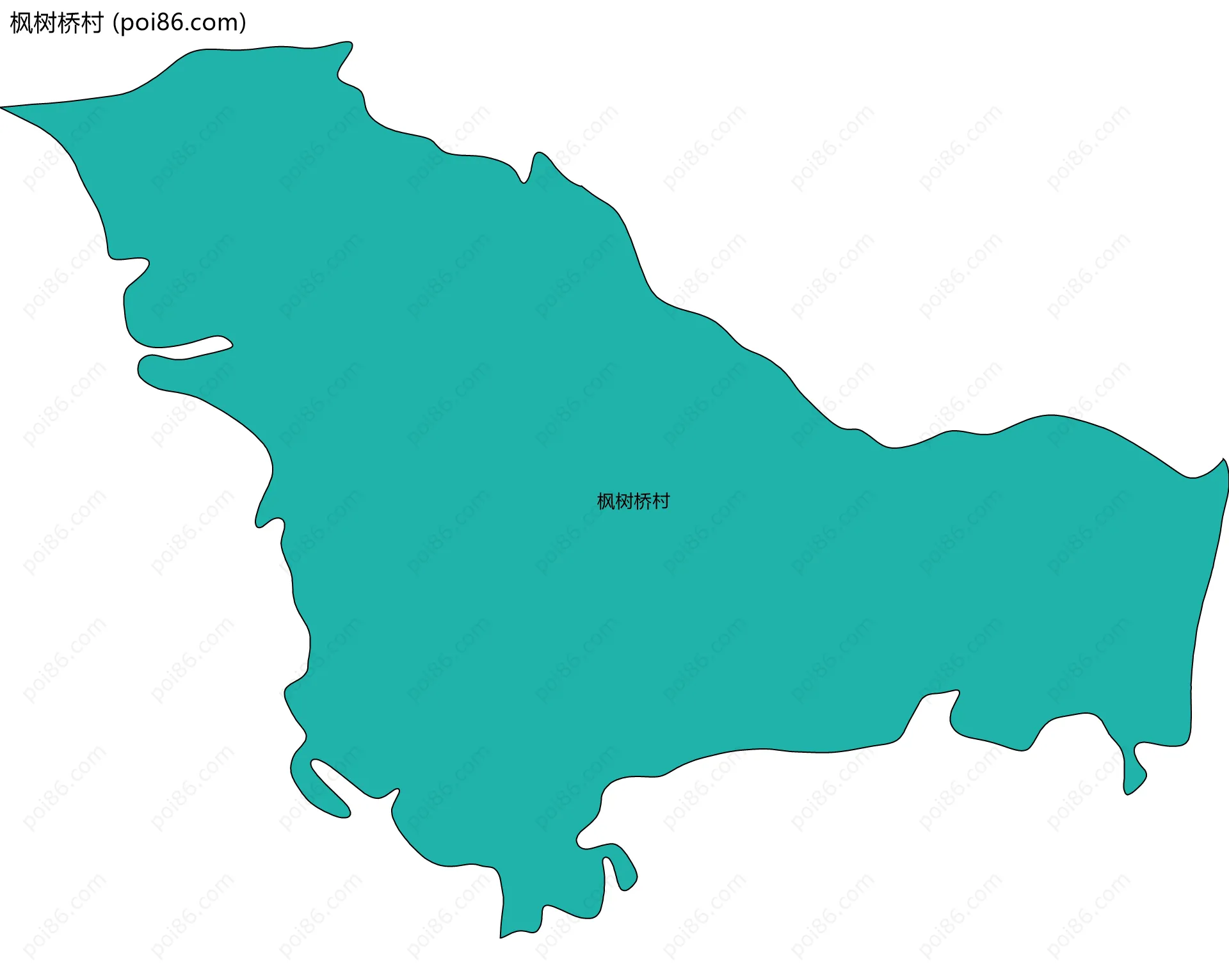 枫树桥村边界地图