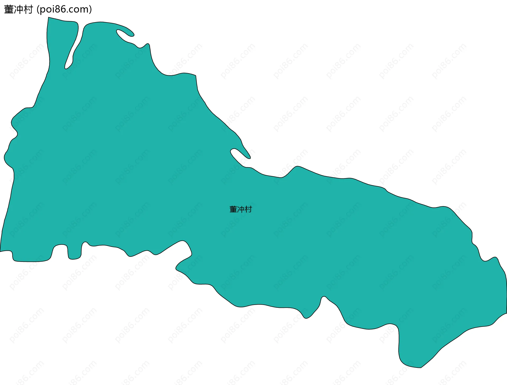 董冲村边界地图