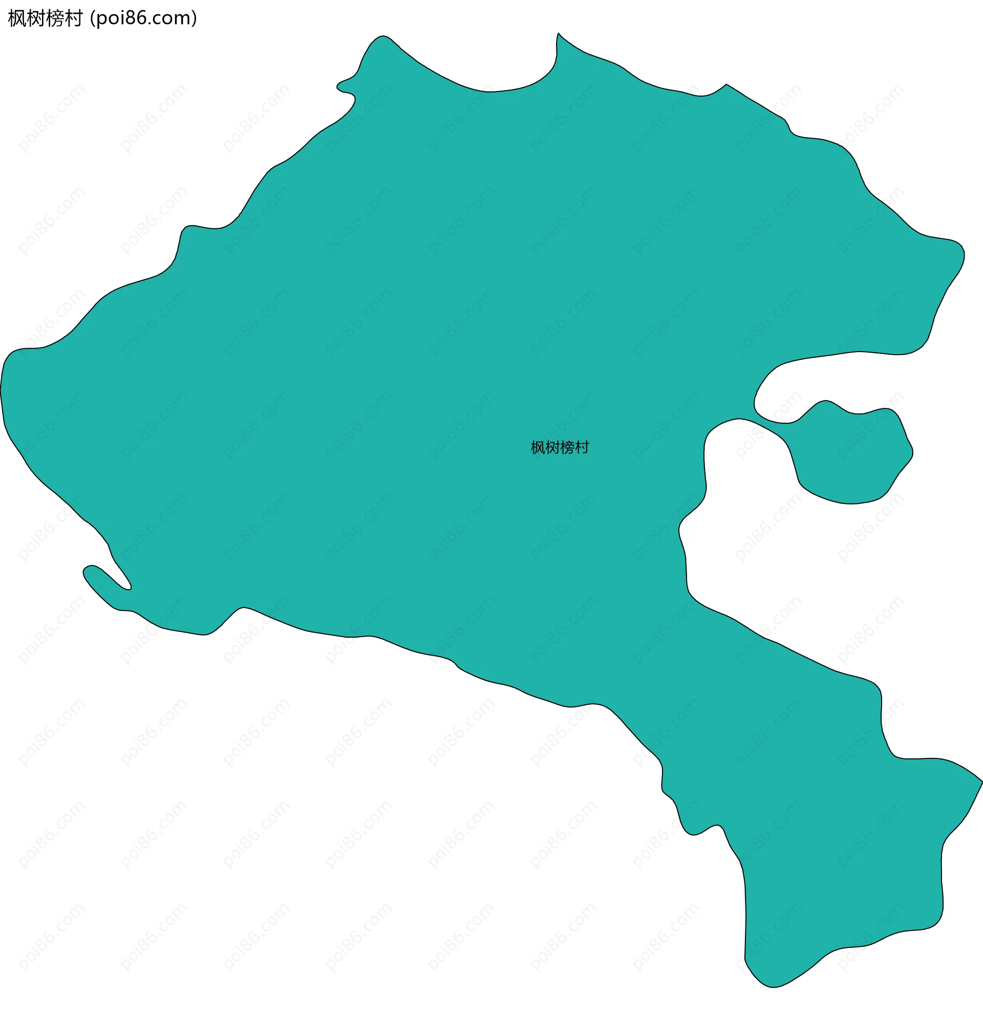 枫树榜村边界地图