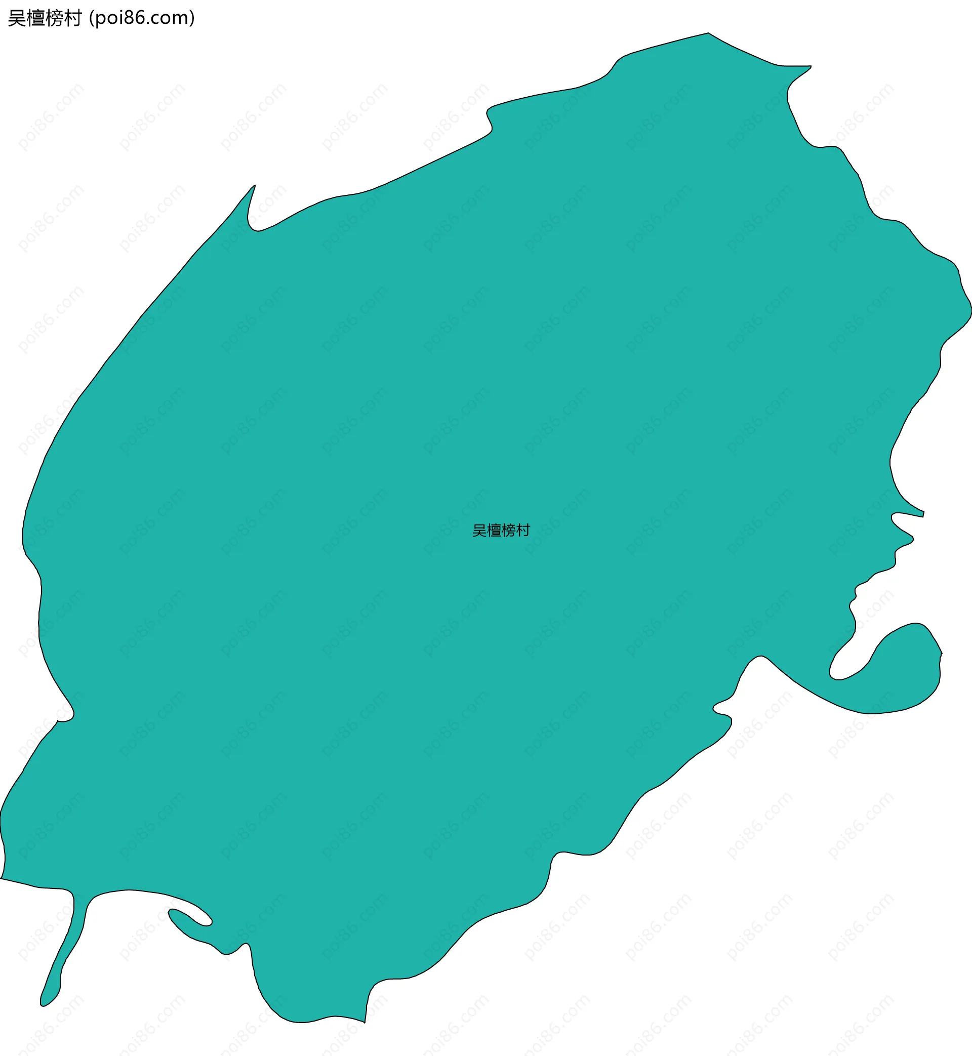 吴檀榜村边界地图