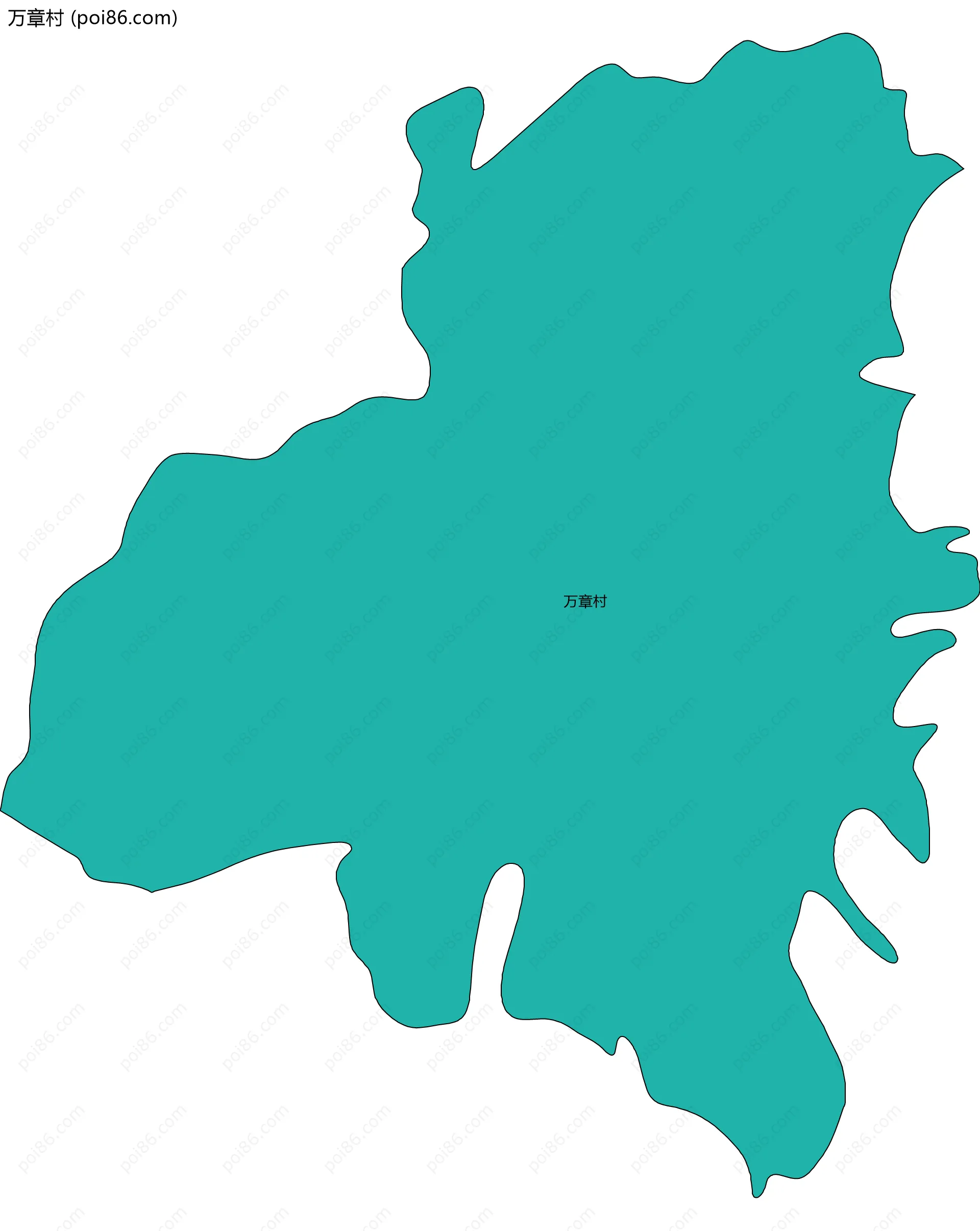 万章村边界地图