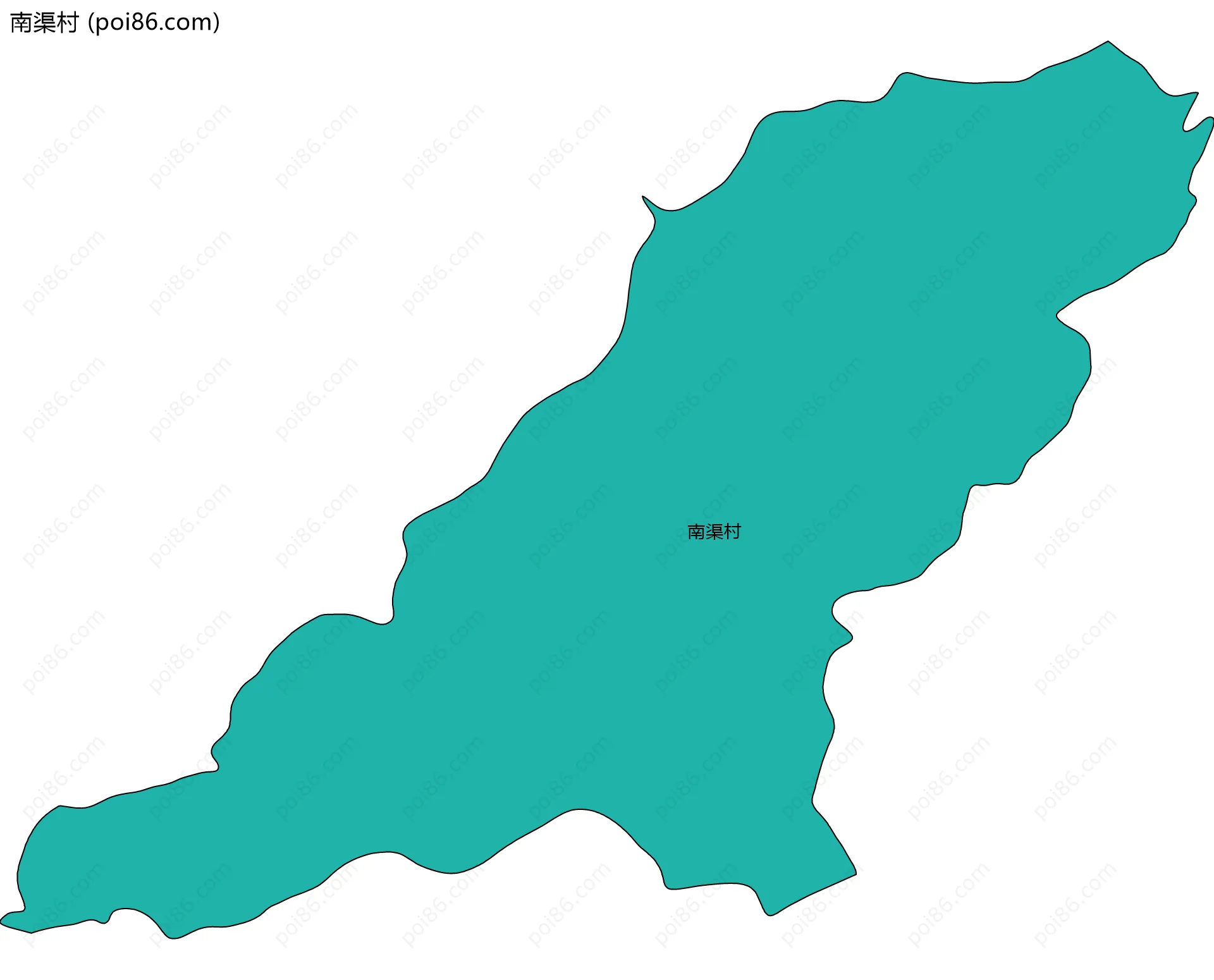 南渠村边界地图