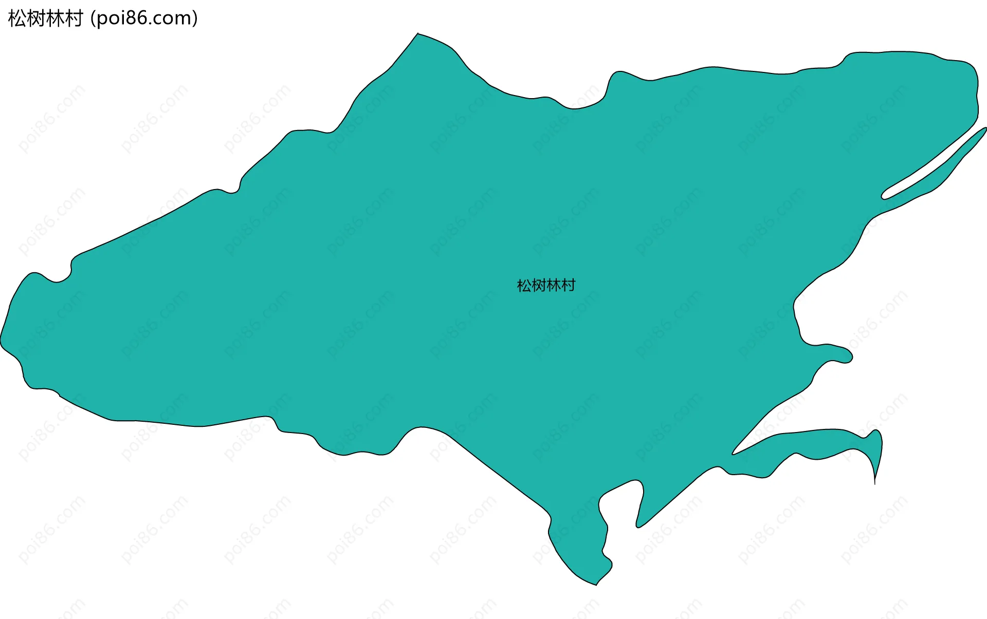 松树林村边界地图