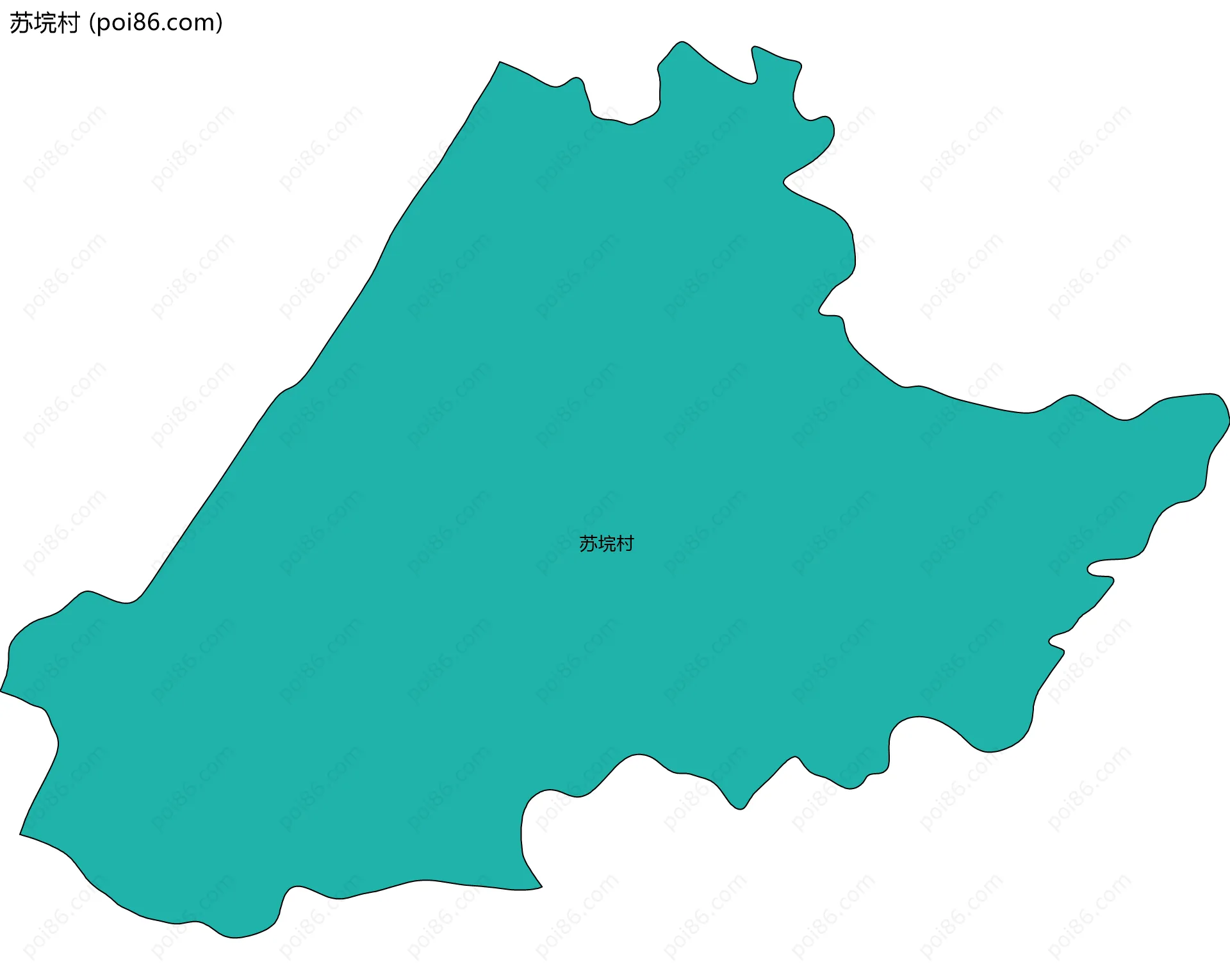 苏垸村边界地图