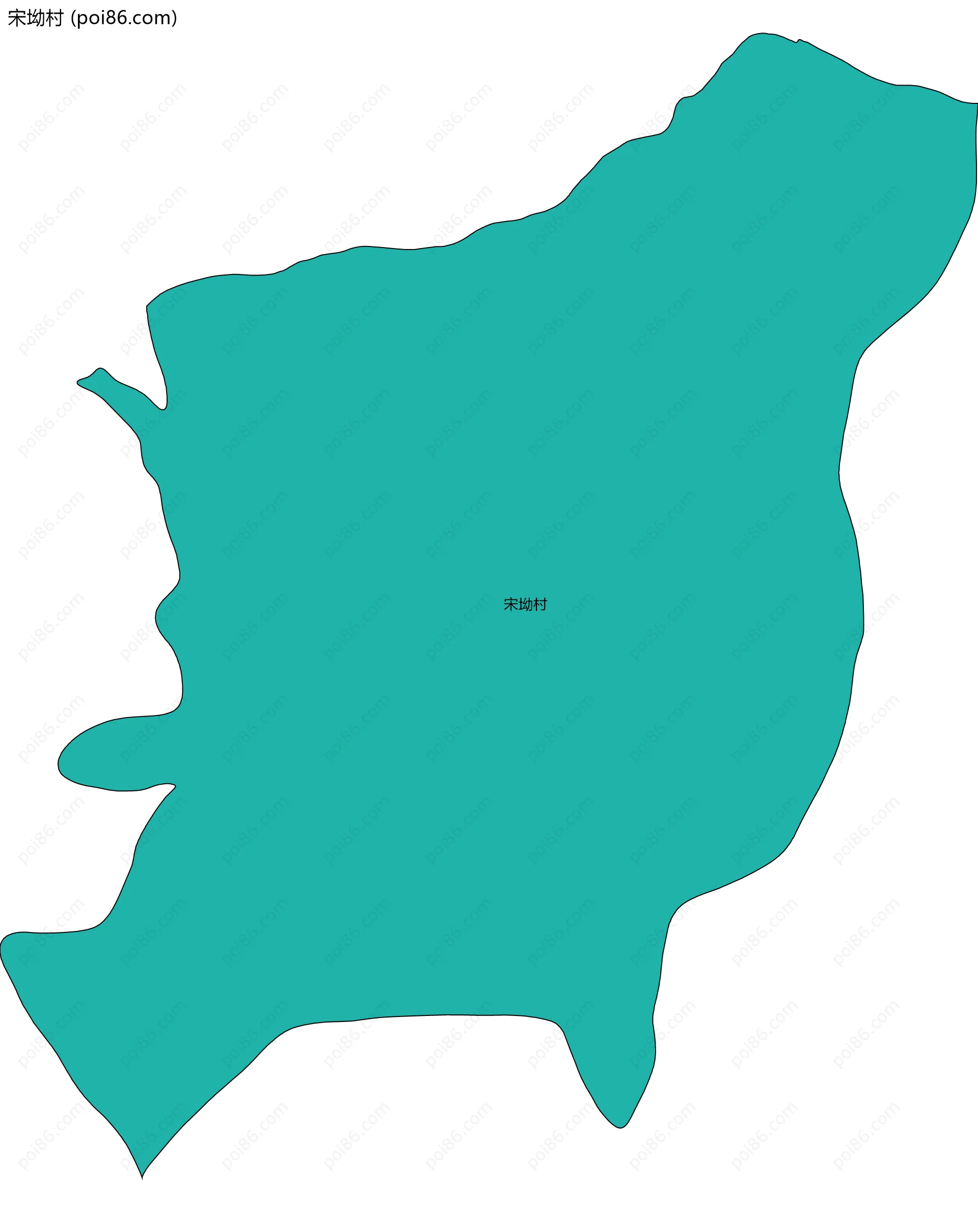 宋坳村边界地图