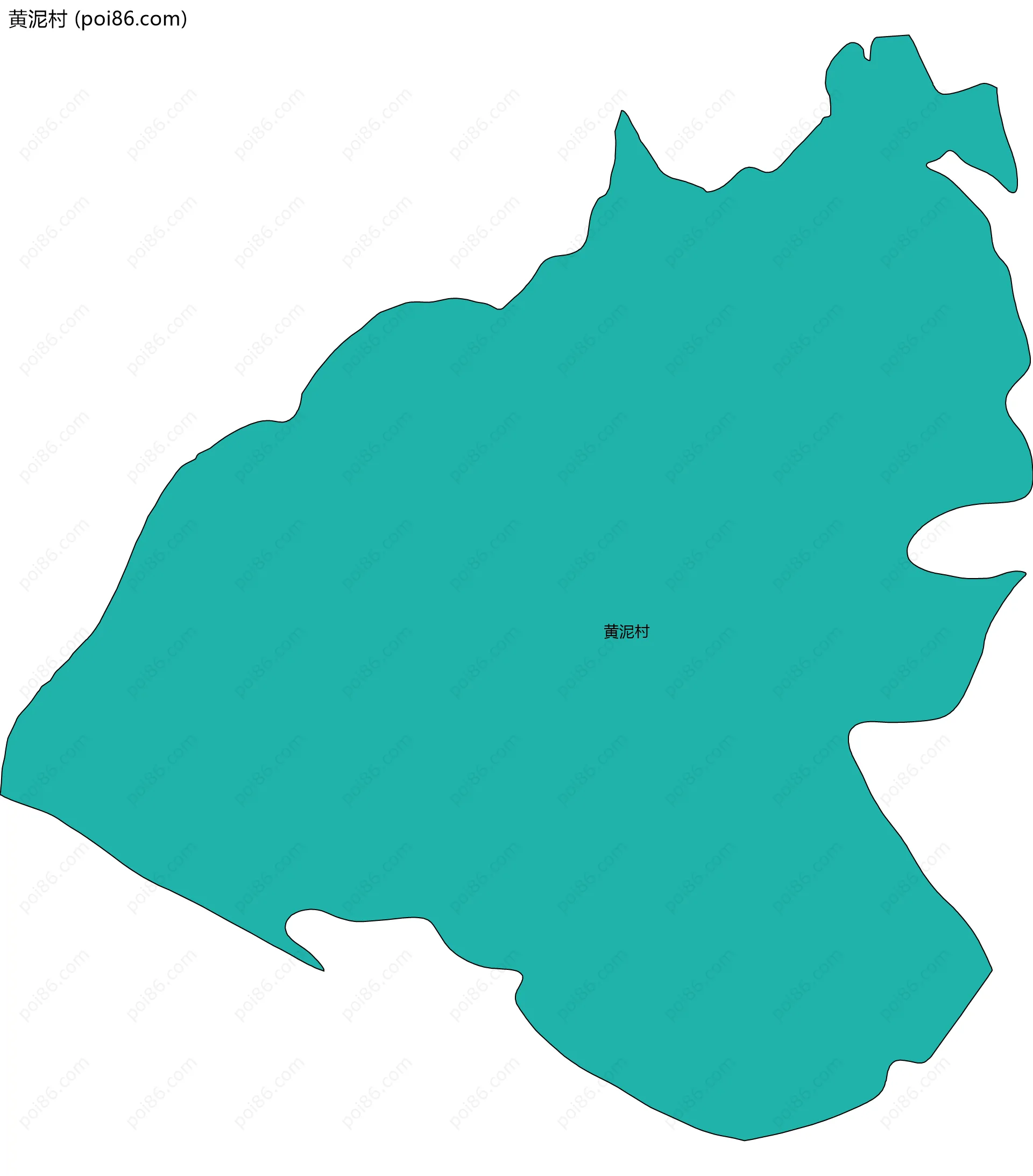 黄泥村边界地图