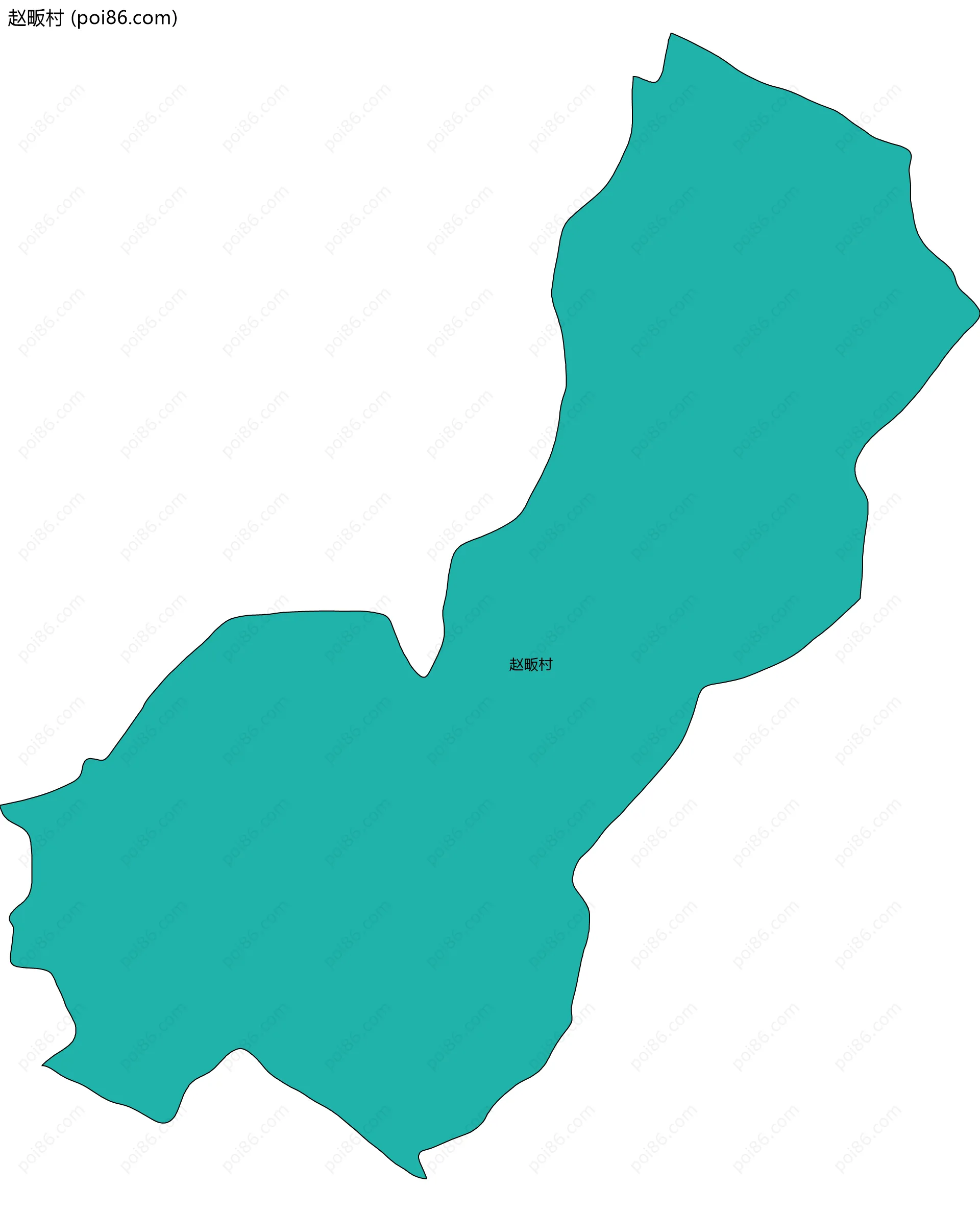 赵畈村边界地图