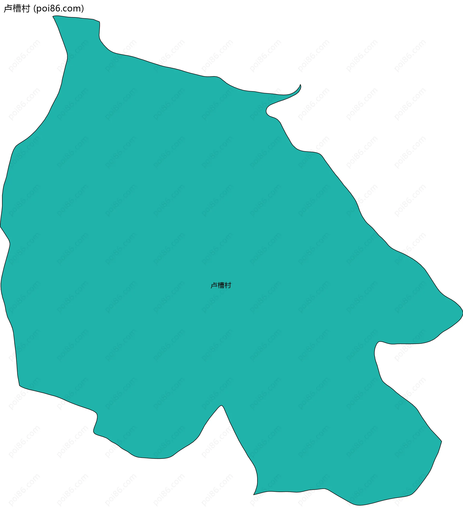 卢槽村边界地图