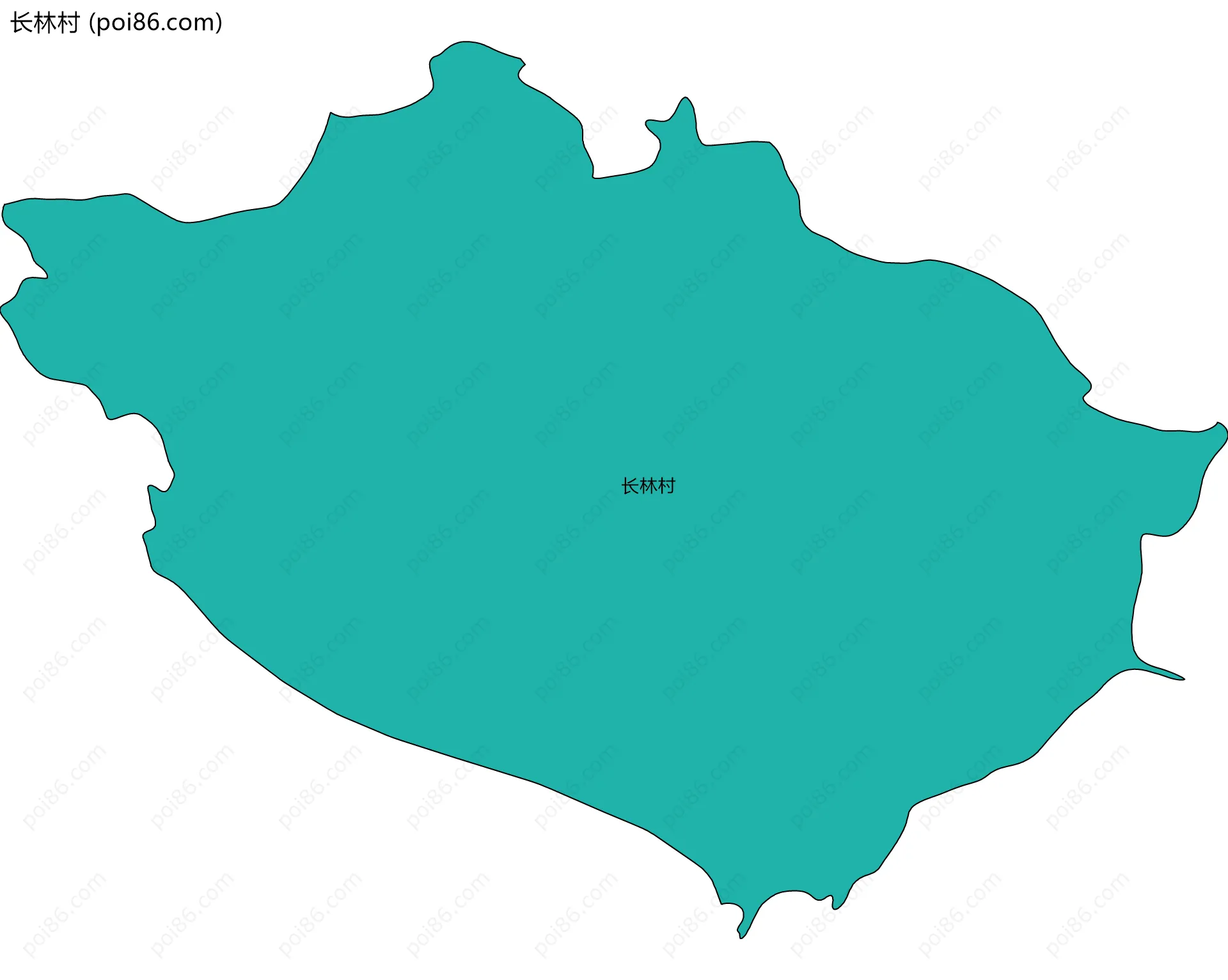 长林村边界地图