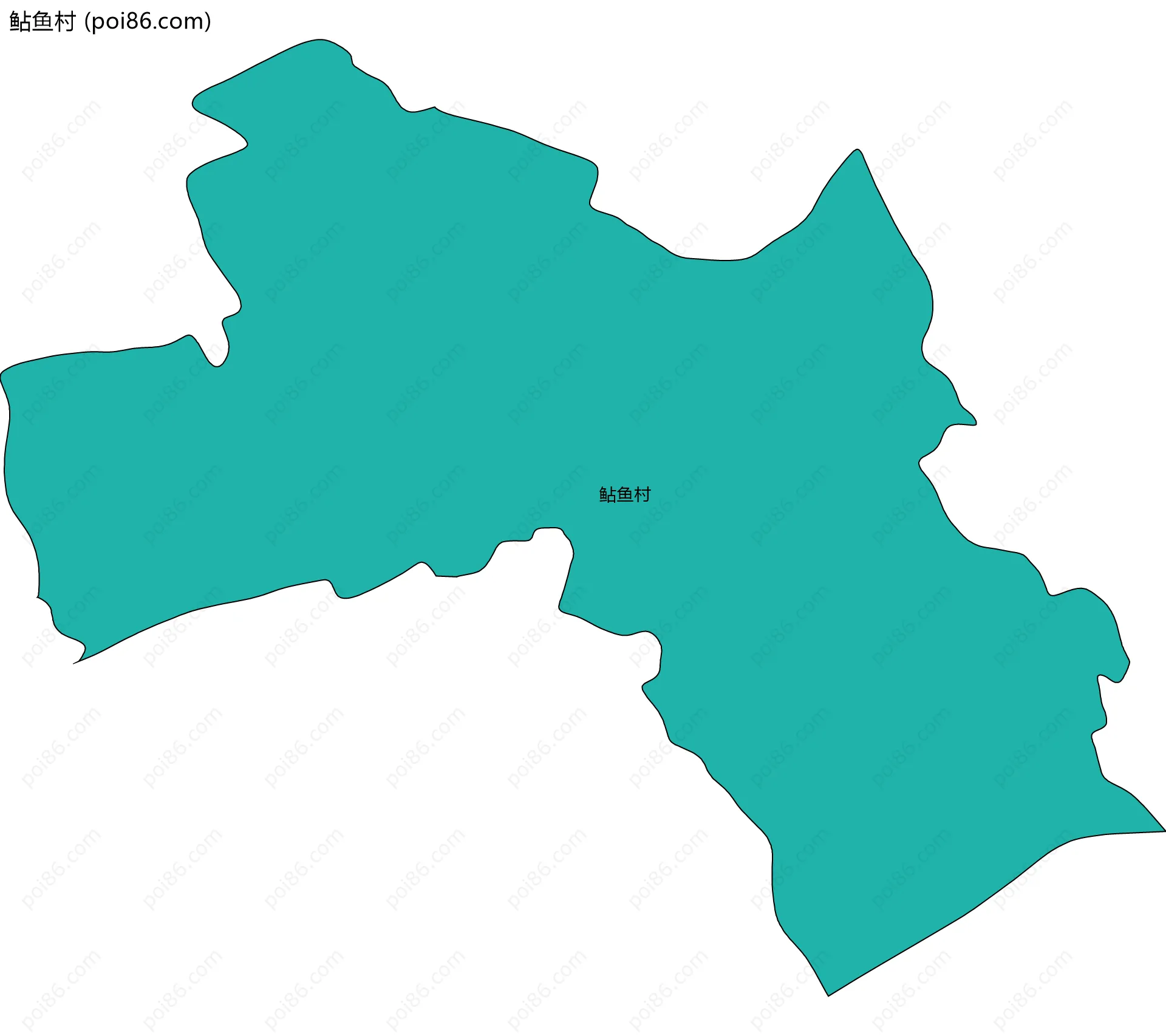 鲇鱼村边界地图